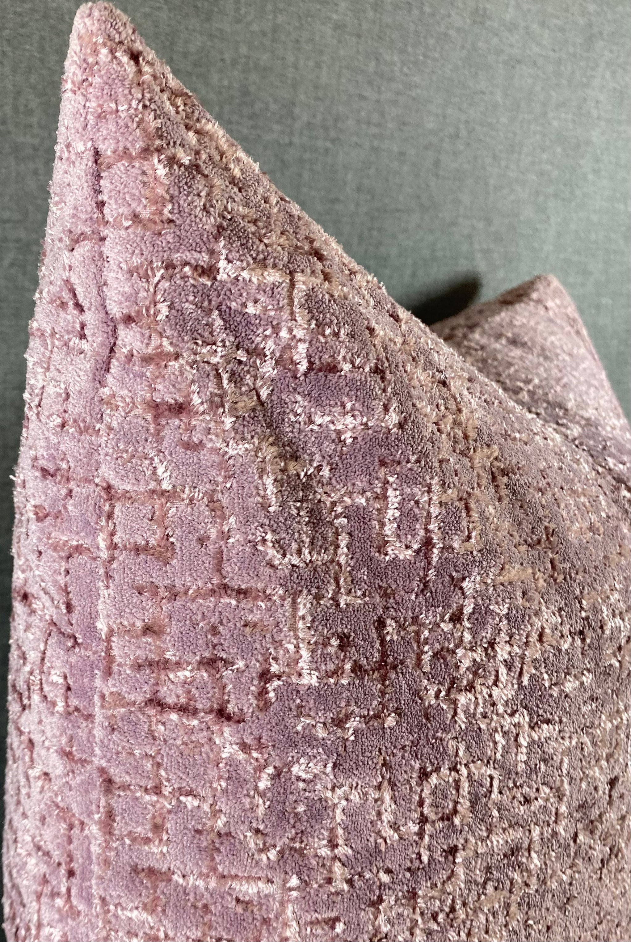 Luxury Pillow - 24" x 24"- Tetris Amethyst