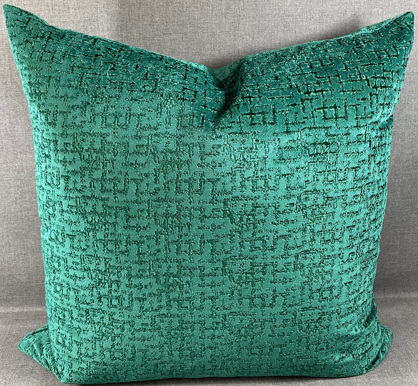 Luxury Pillow - 24" x 24" - Tetris Emerald