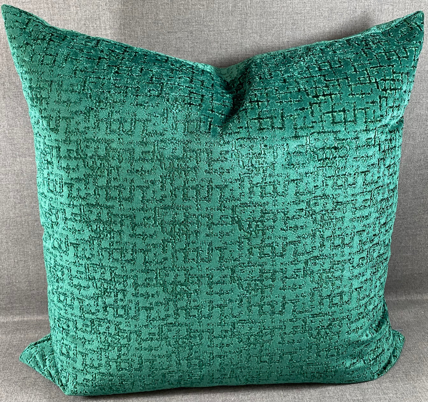 Luxury Pillow - 24" x 24" - Tetris Emerald