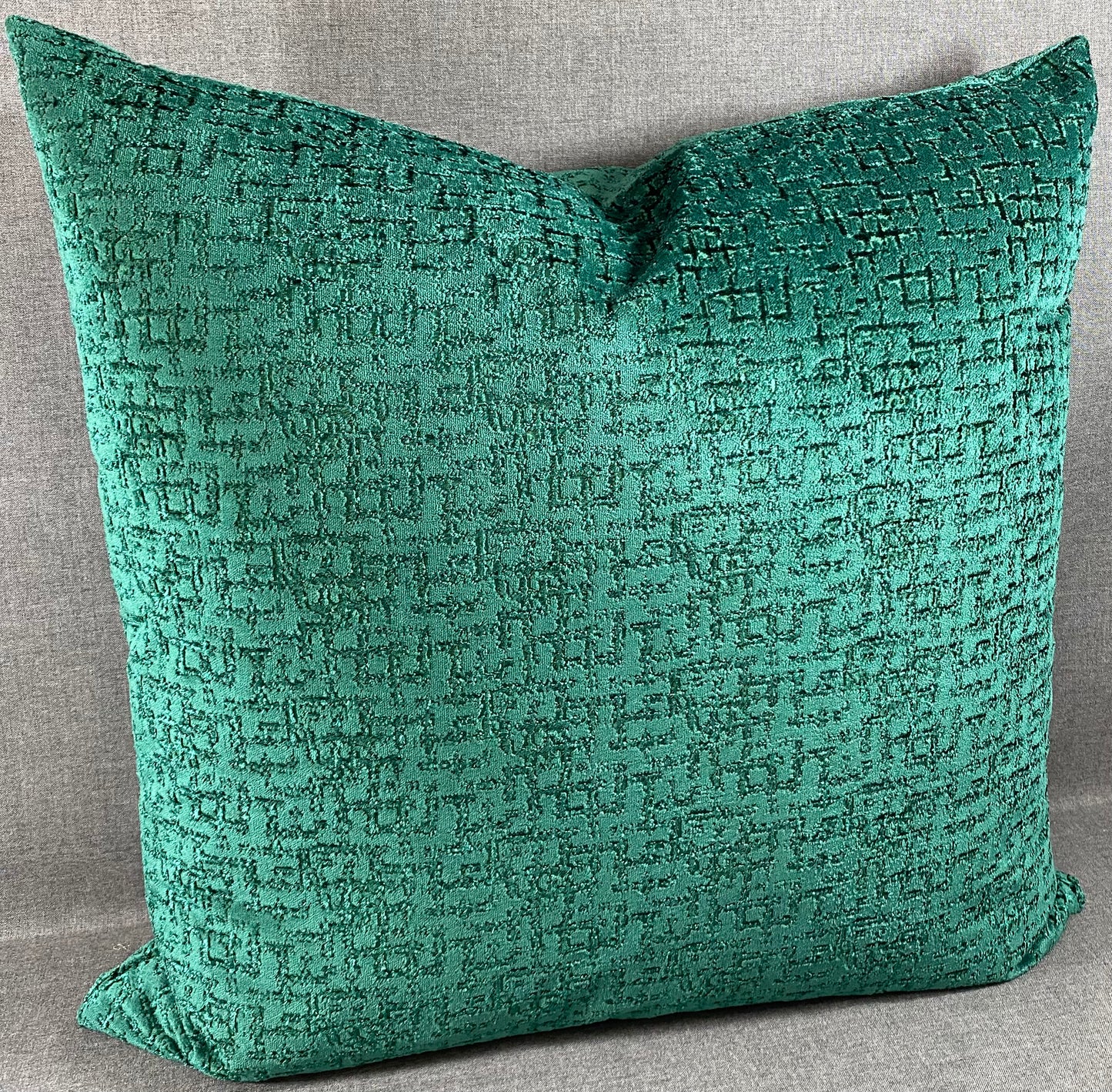 Luxury Pillow - 24" x 24" - Tetris Emerald