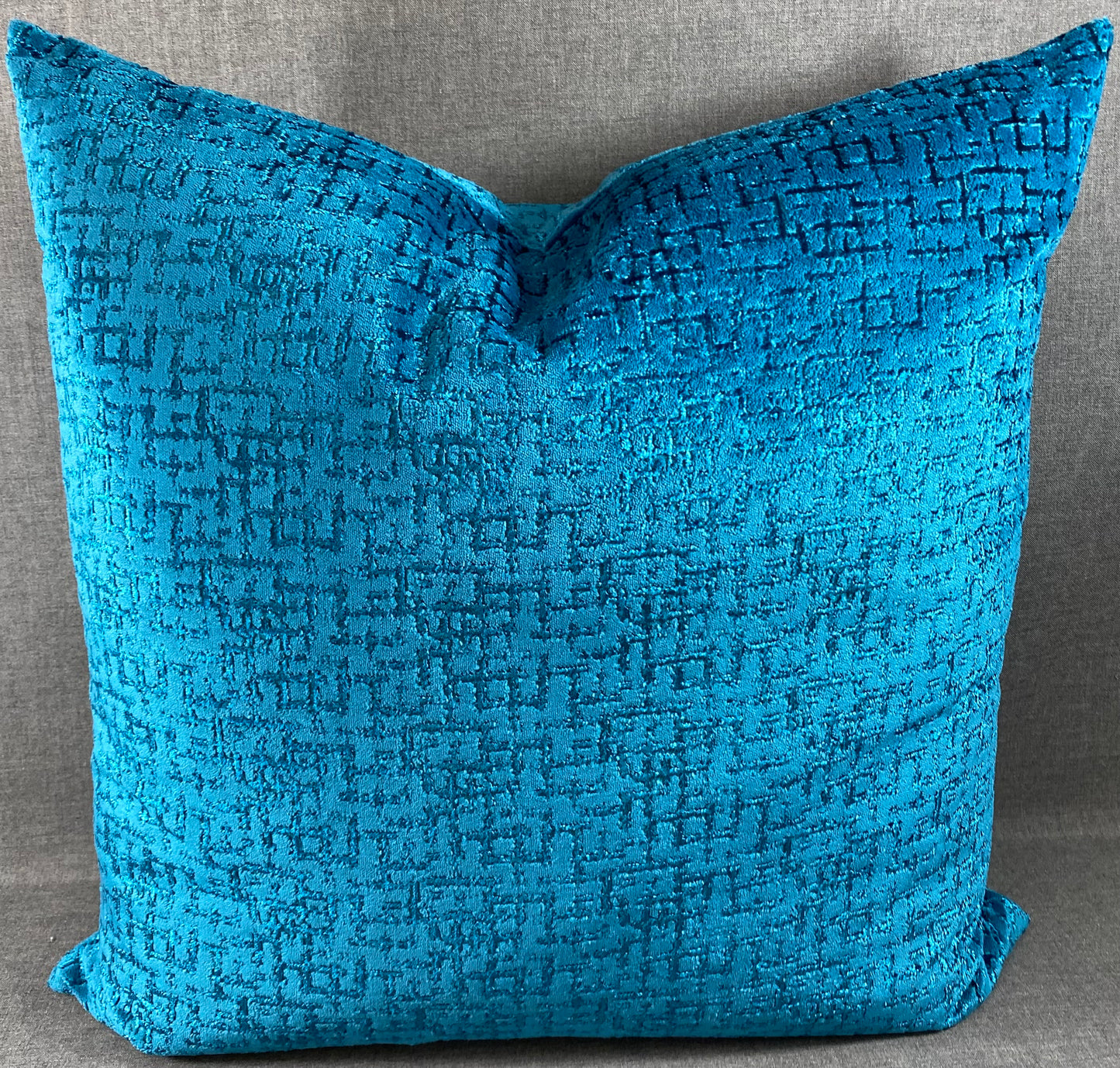 Luxury Pillow - 24" x 24" - Tetris Peacock