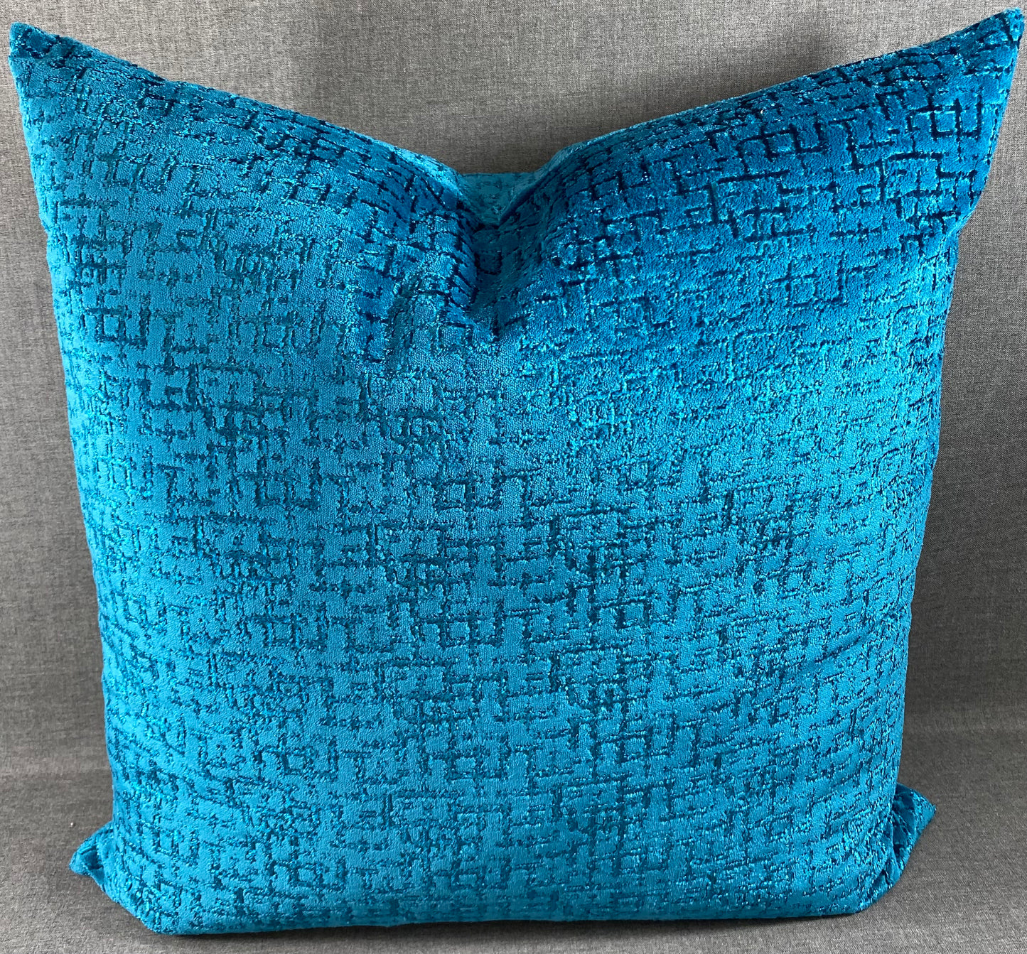 Luxury Pillow - 24" x 24" - Tetris Peacock