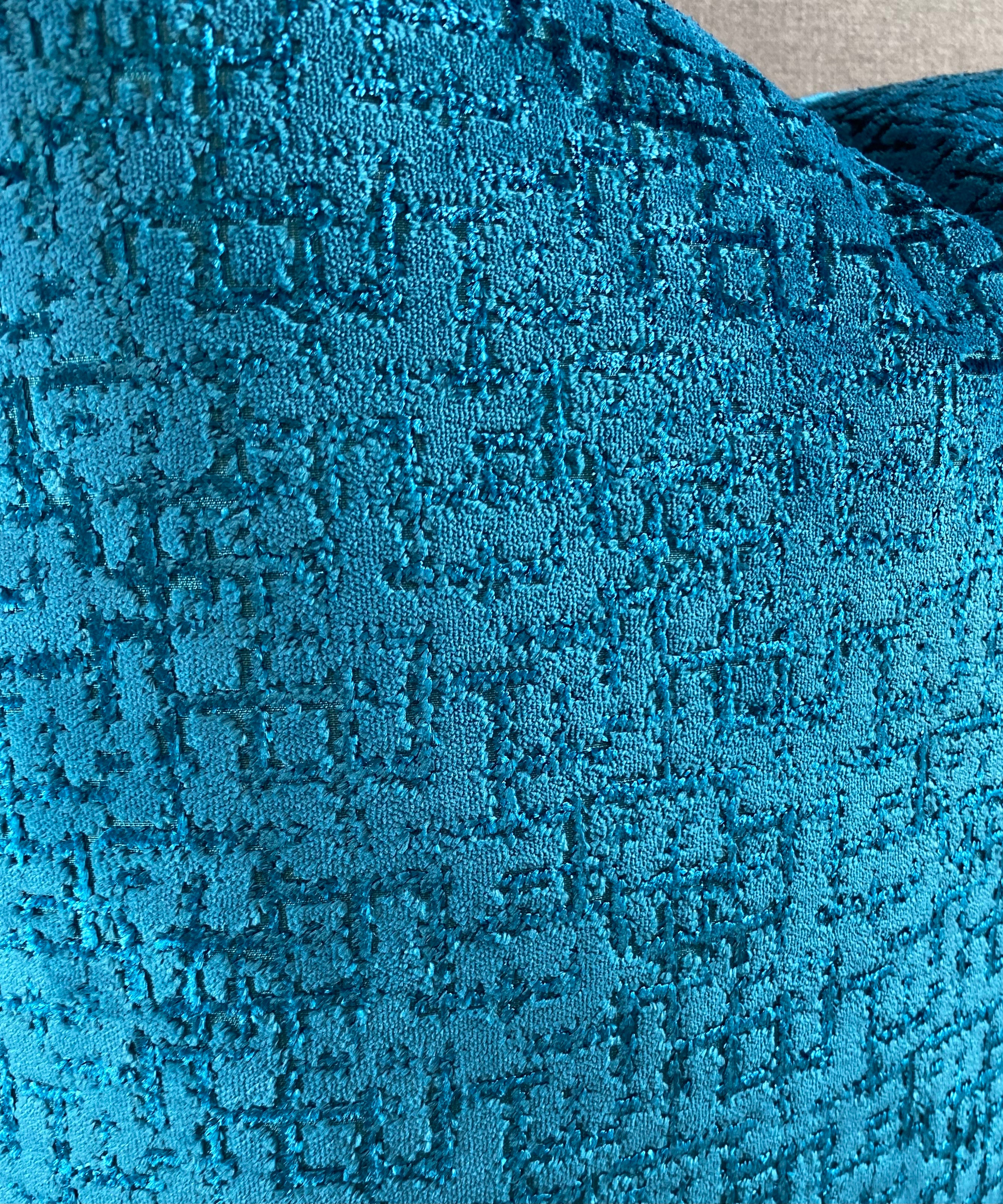 Luxury Pillow - 24" x 24"- Tetris Peacock