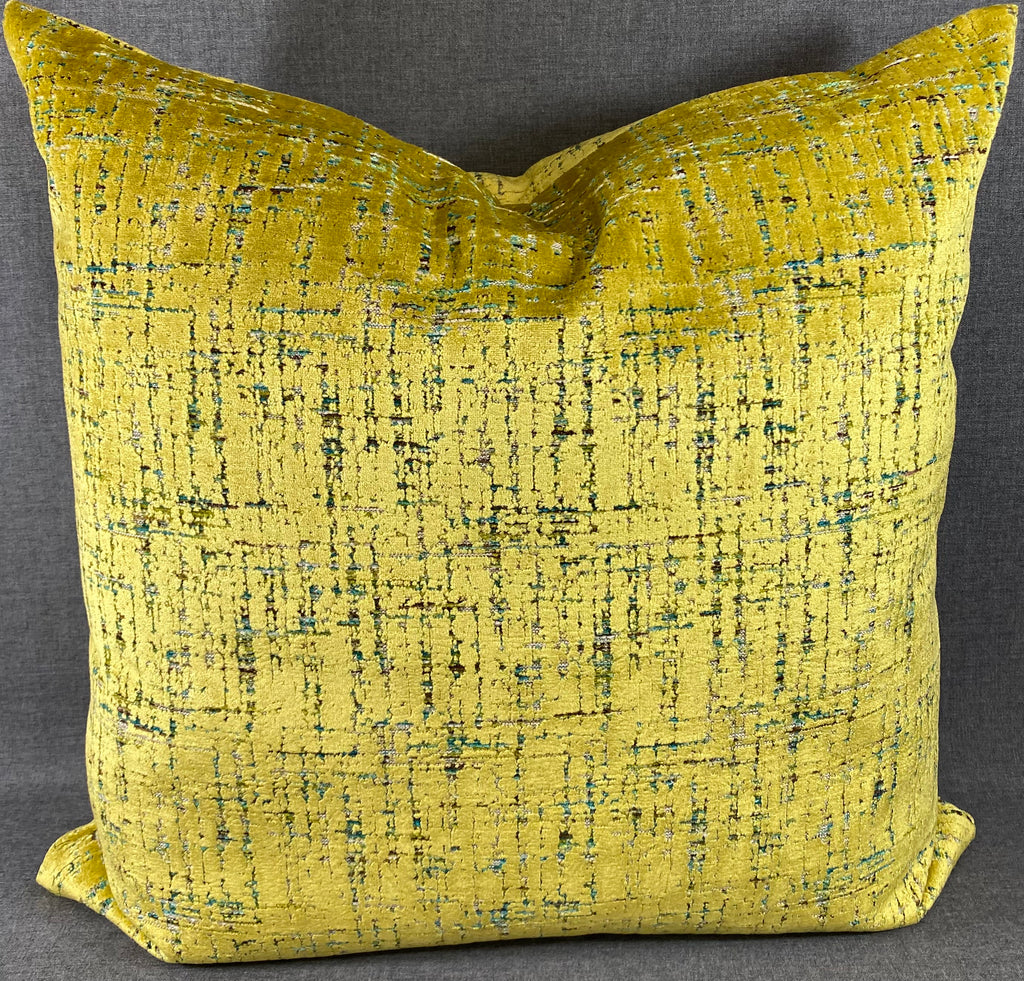 Luxury Pillow – 24" × 24" – Moonstruck Sulfur