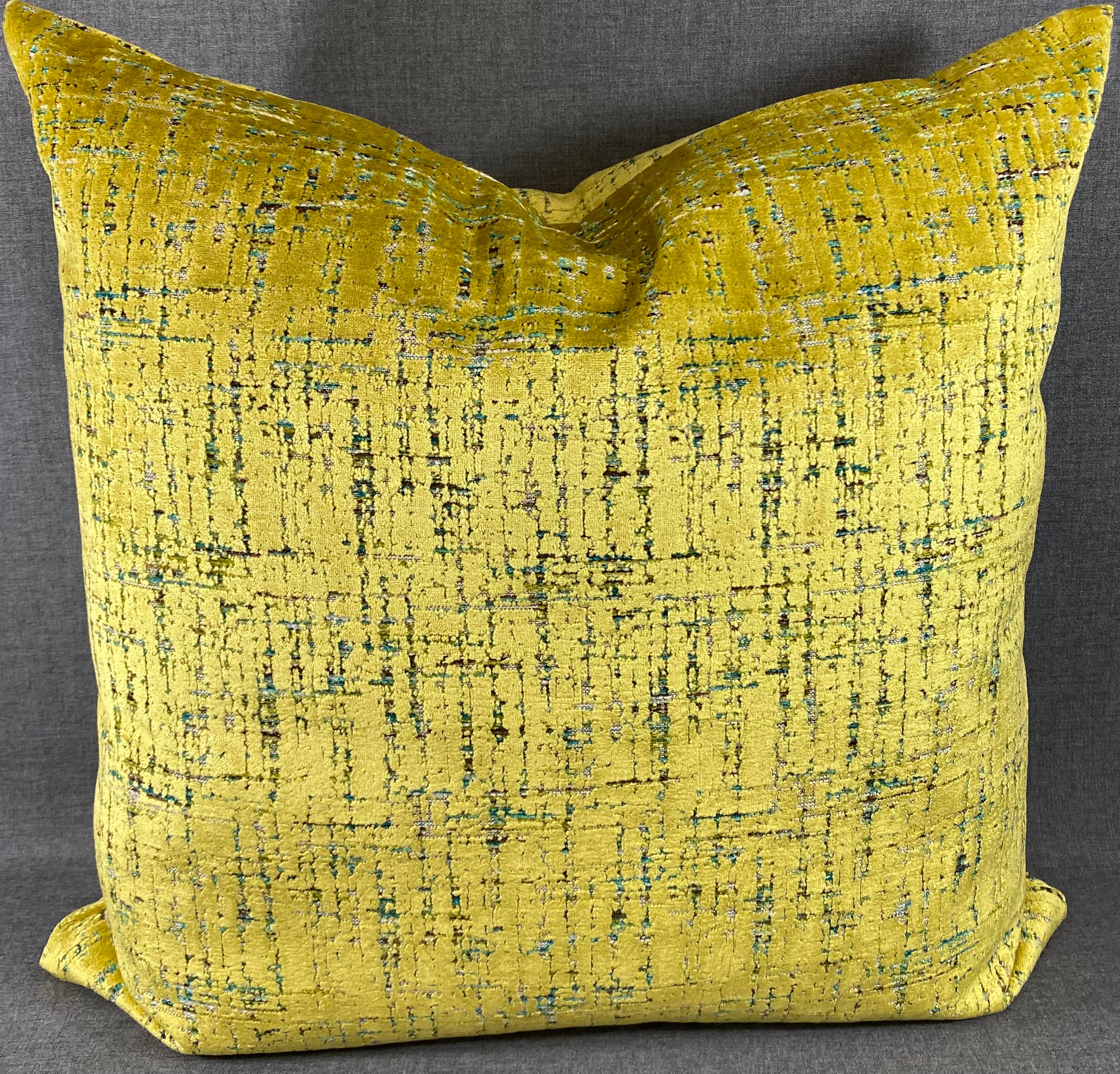 Luxury Pillow – 24" × 24" – Moonstruck Sulfur