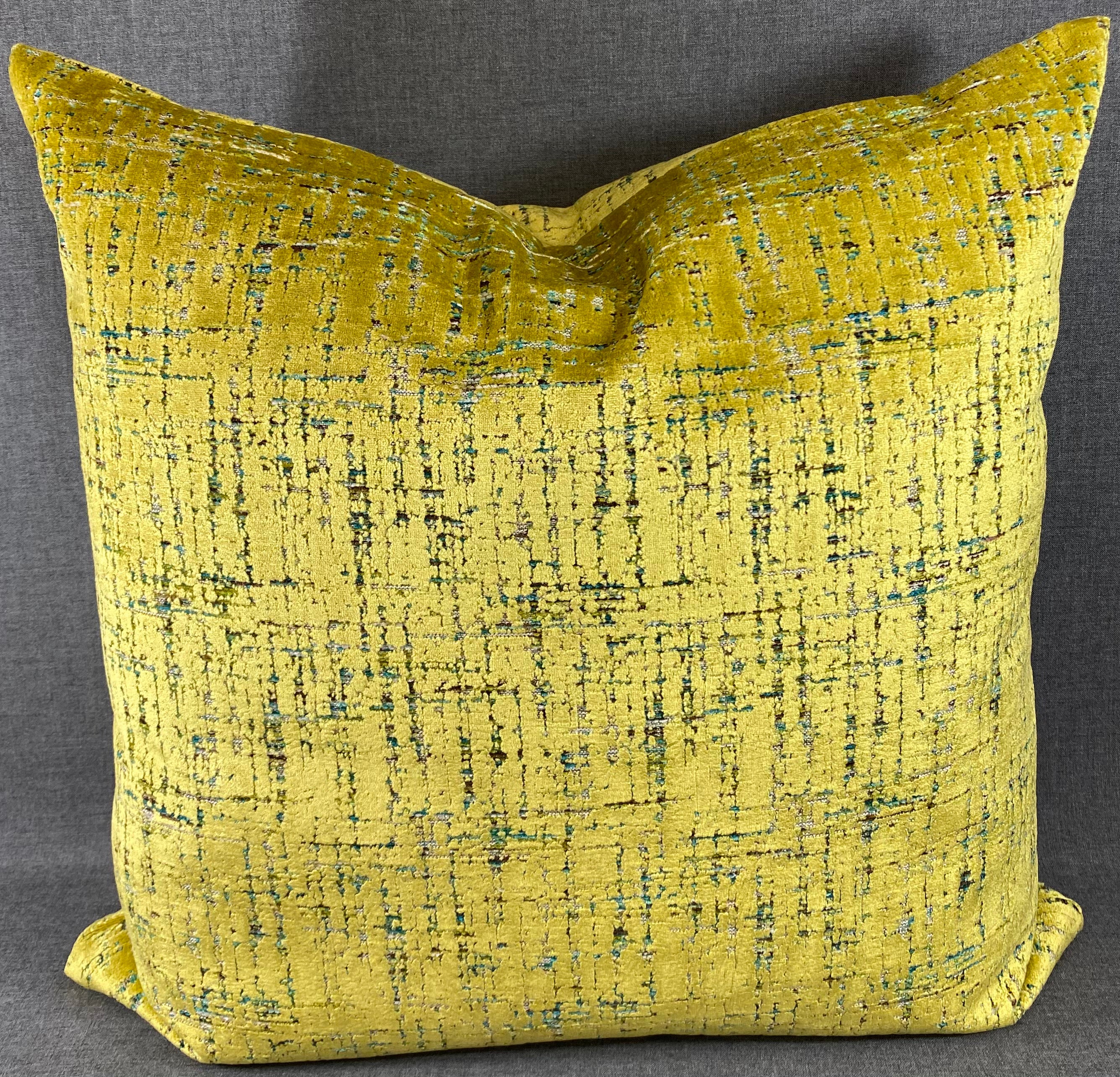 Luxury Pillow – 24" × 24" – Moonstruck Sulfur
