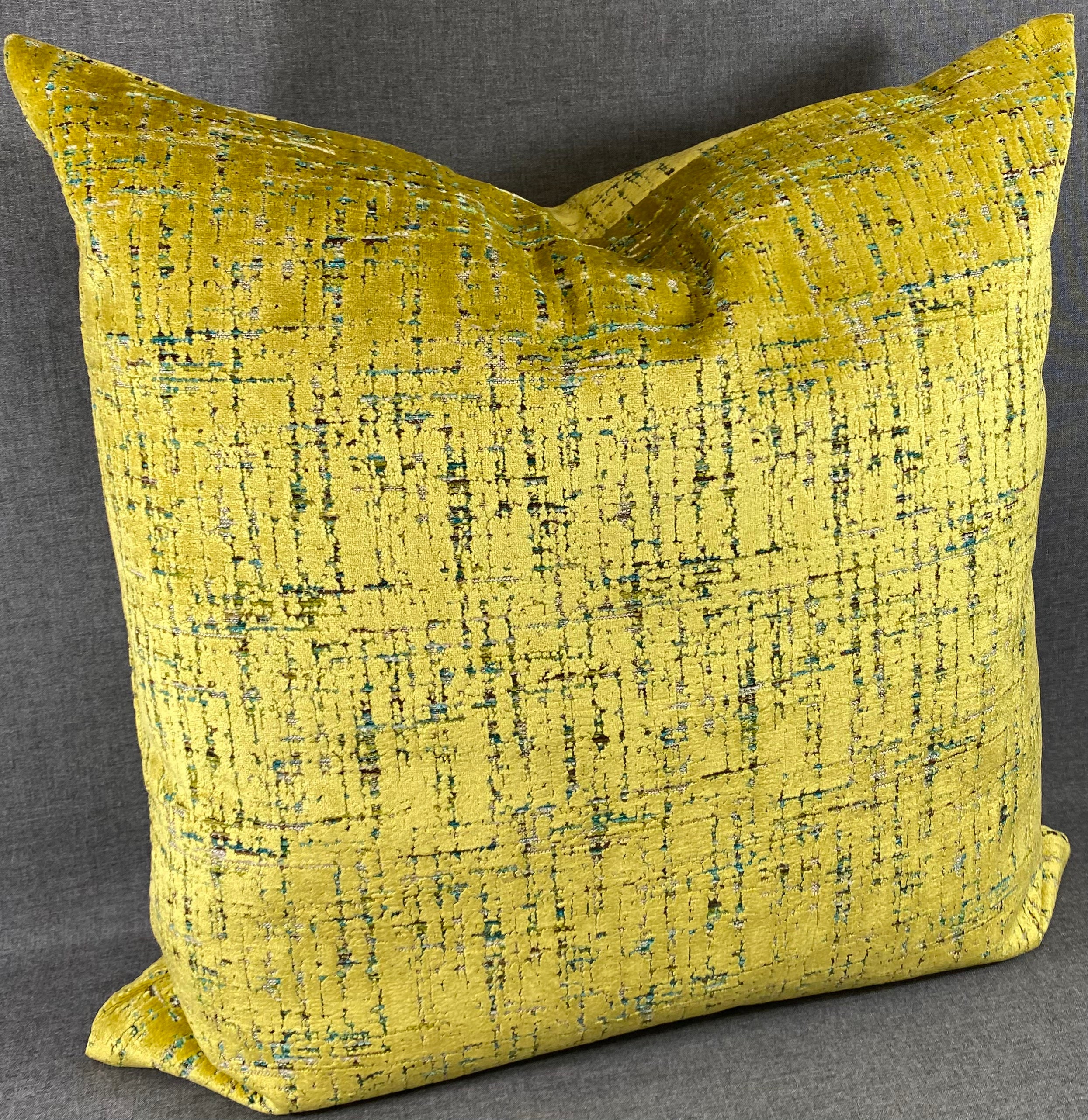Luxury Pillow – 24" × 24" – Moonstruck Sulfur