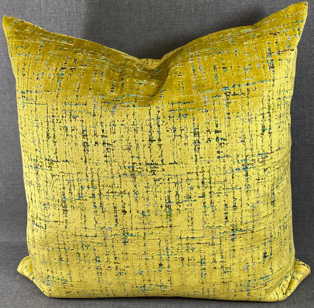 Luxury Pillow – 24" × 24" – Moonstruck Sulfur