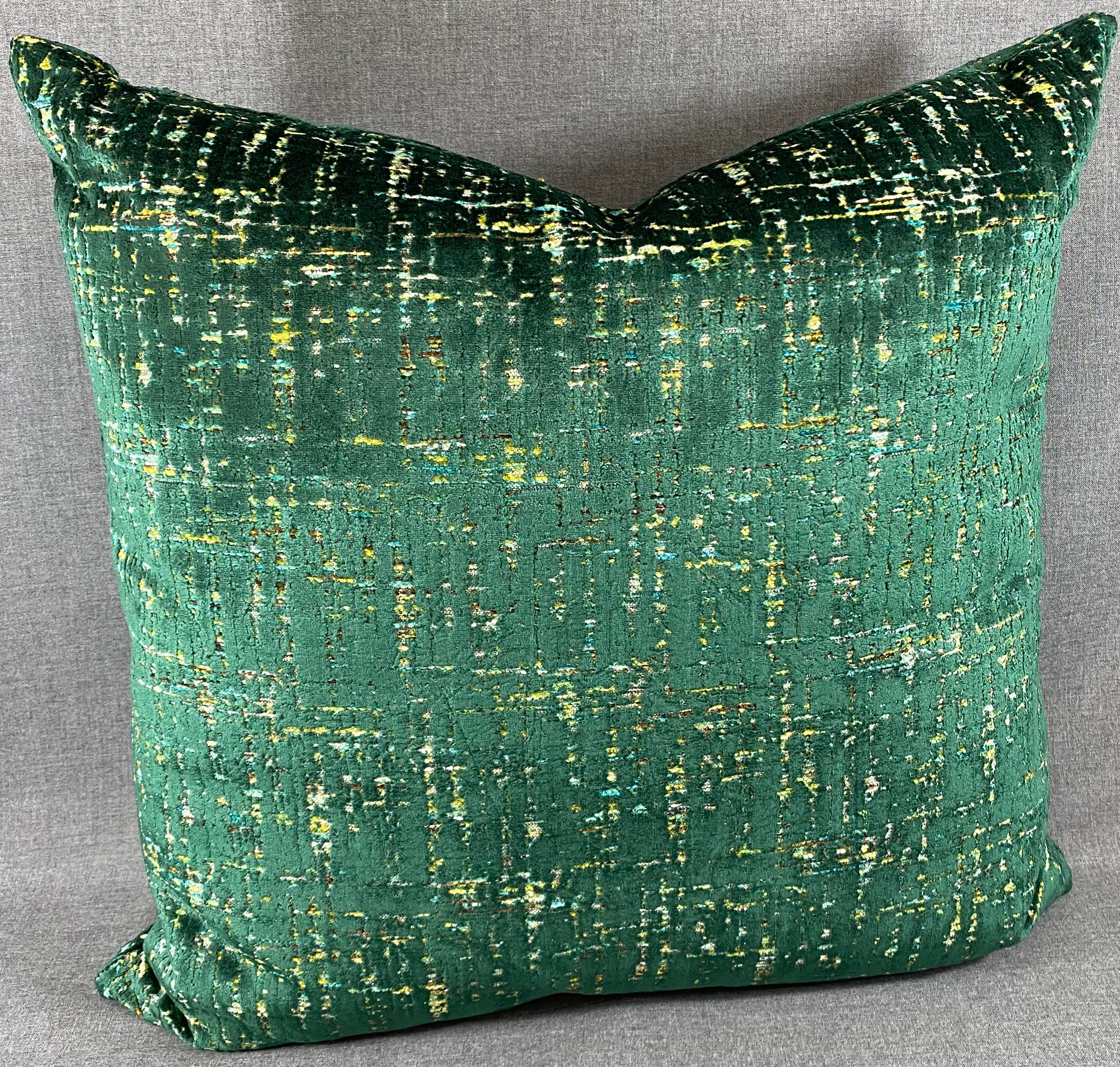 Luxury Pillow - 24" x 24"- Moonstruck Emerald