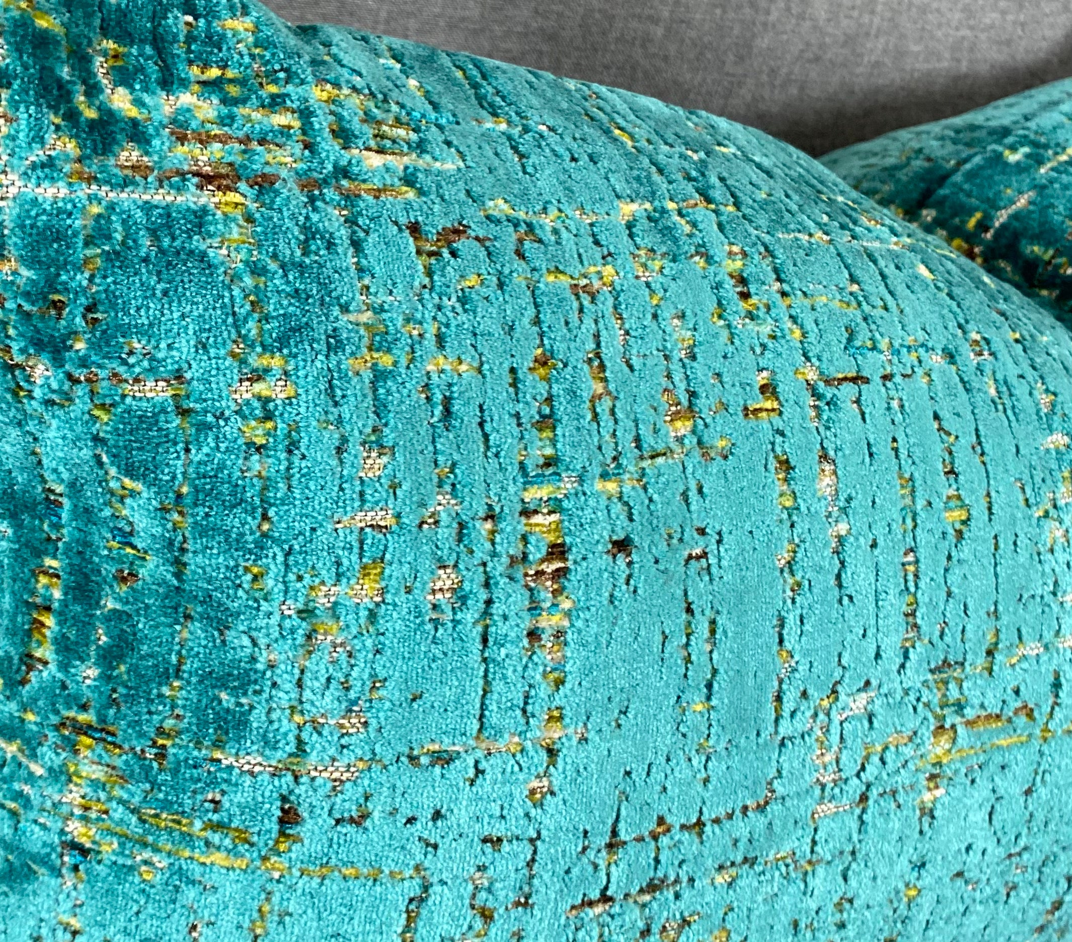 Luxury Lumbar Pillow – 24" × 14" – Moonstruck Peacock