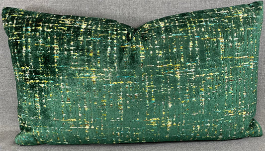 Luxury Lumbar Pillow 24" x 14" - Moonstruck-Emerald