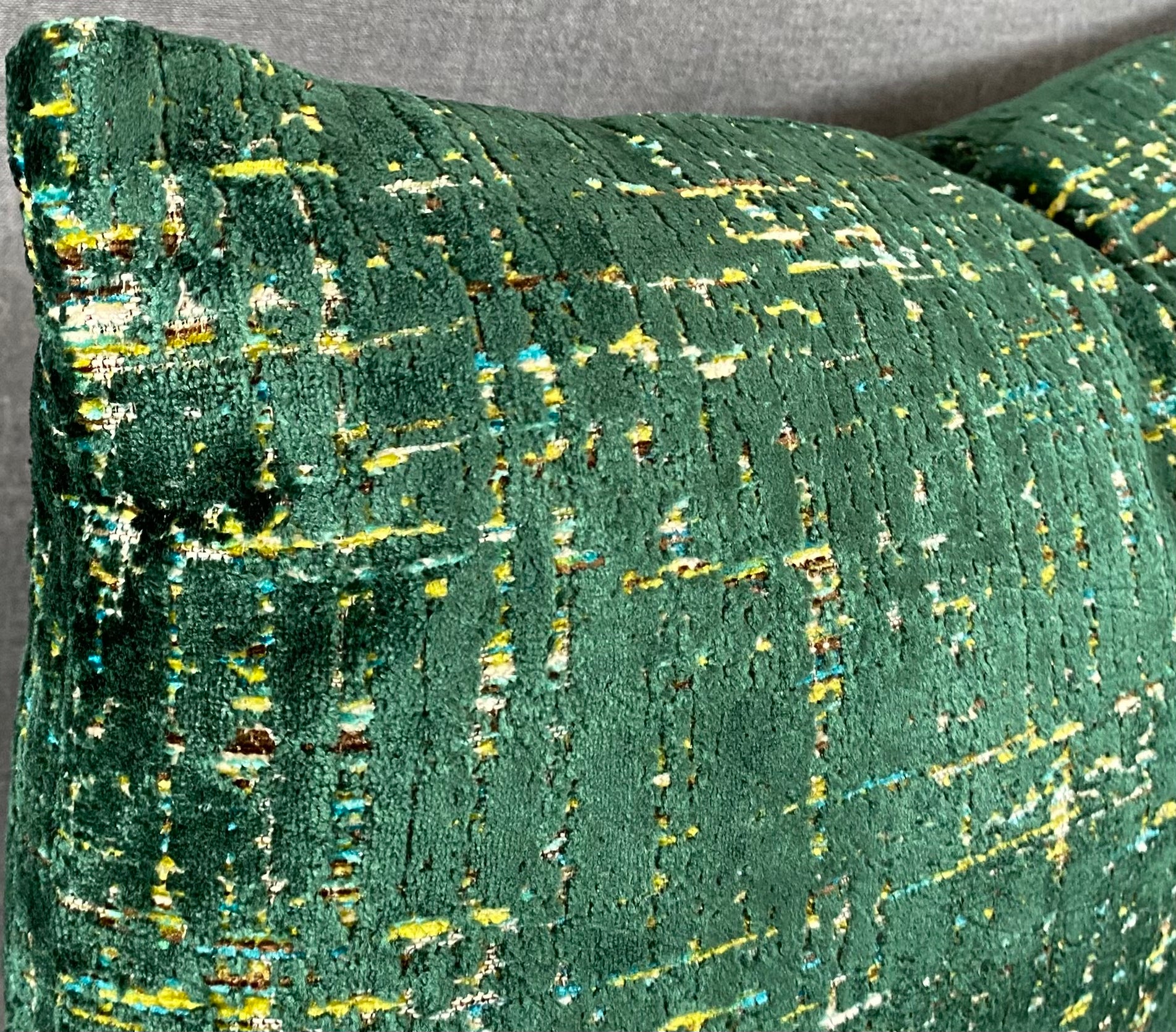 Luxury Lumbar Pillow - 24" x 14"- Moonstruck Emerald