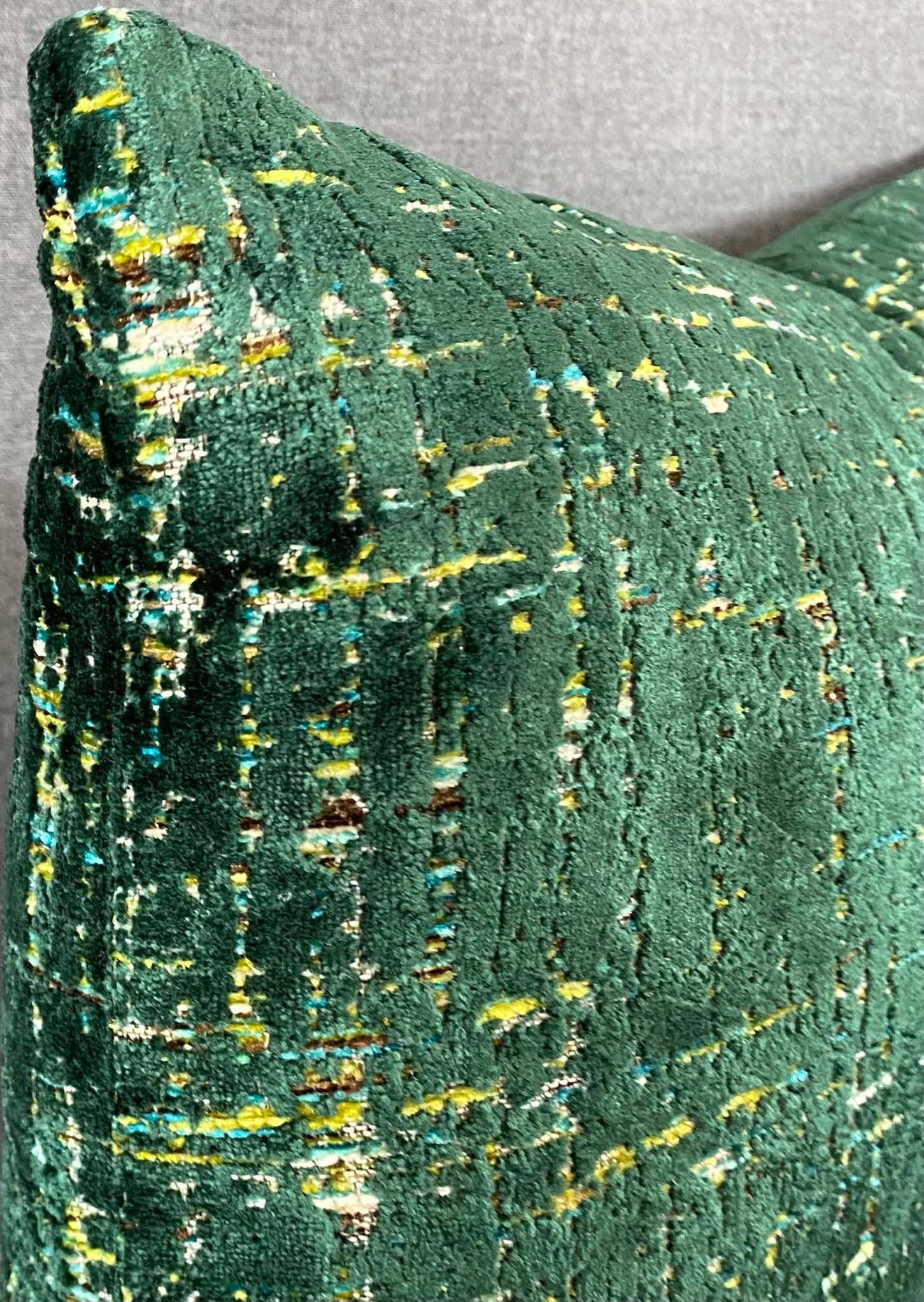 Luxury Lumbar Pillow - 24" x 14"- Moonstruck Emerald