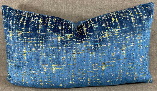 Luxury Lumbar Pillow 24" x 14" - Moonstruck Lumbar-Blue