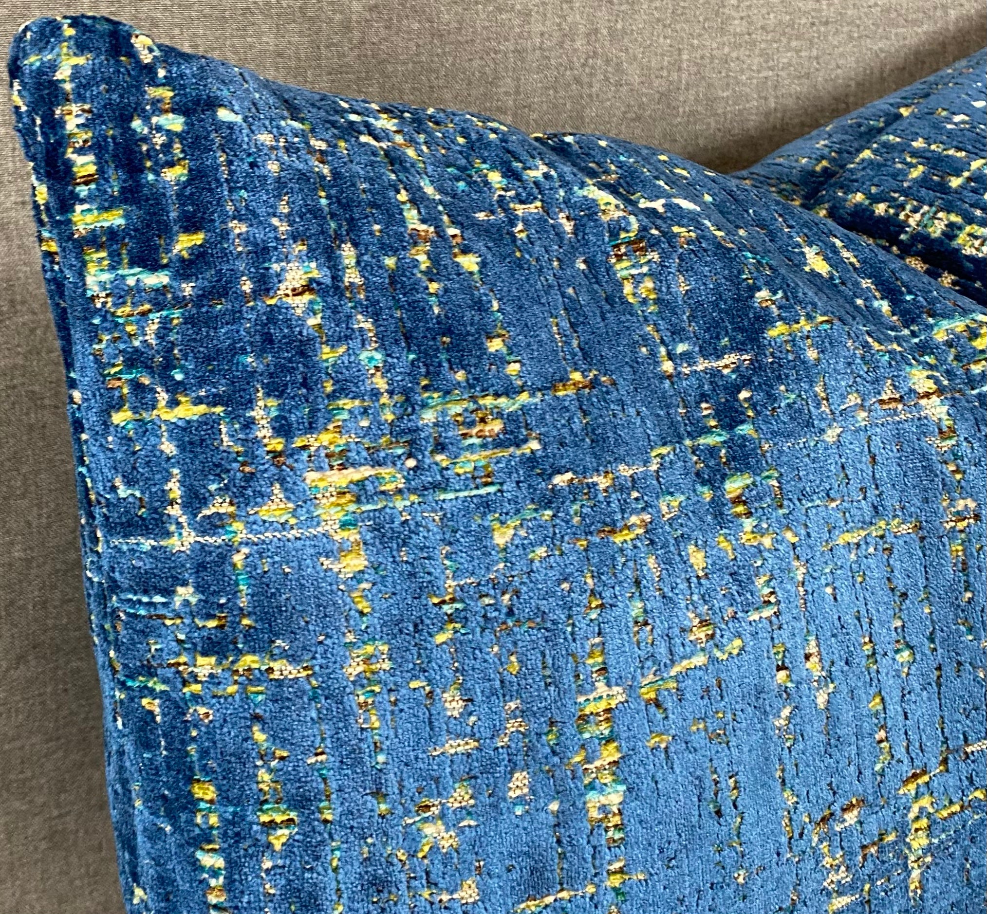 Luxury Lumbar Pillow - 24" x 14" - Moonstruck Blue