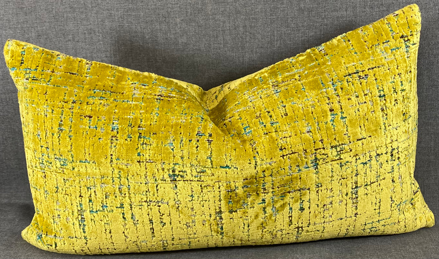 Luxury Lumbar Pillow 24" x 14" - Moonstruck Lumbar-Sulfur