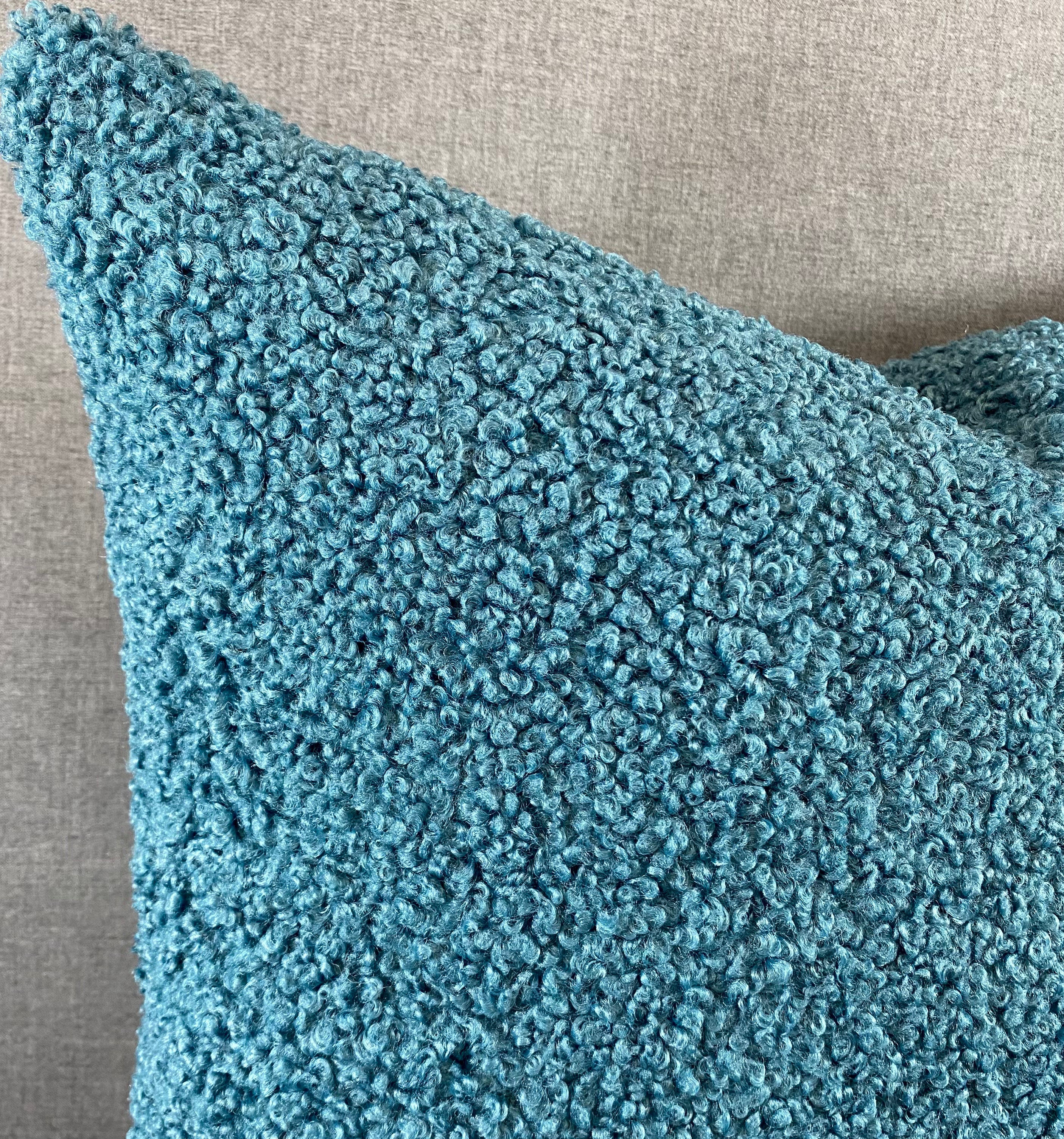 Luxury Pillow -  24" x 24" - Poodle Aegean