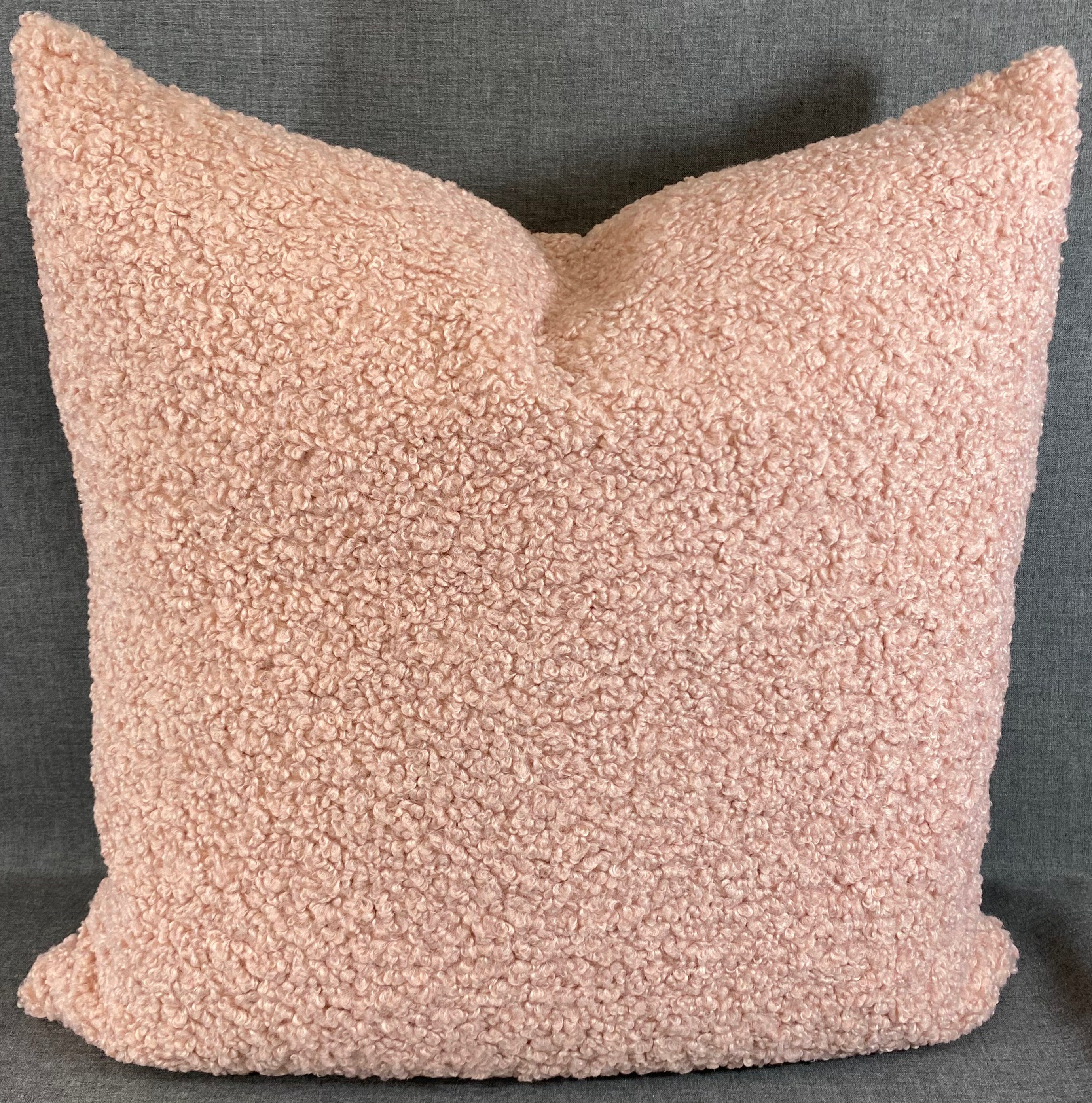 Luxury Pillow - 24" x 24"- Poodle Blush