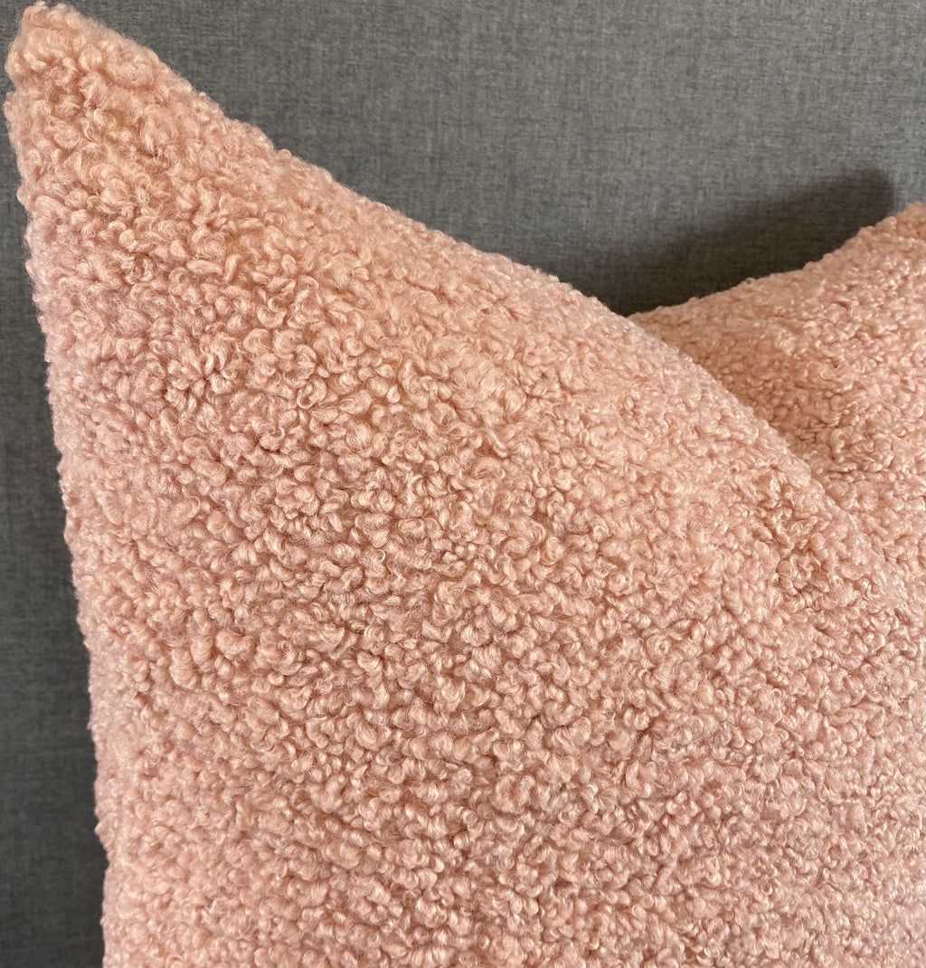 Luxury Pillow - 24" x 24"- Poodle Blush
