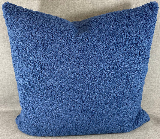 Luxury Pillow -  24" x 24" -  Poodle Navy