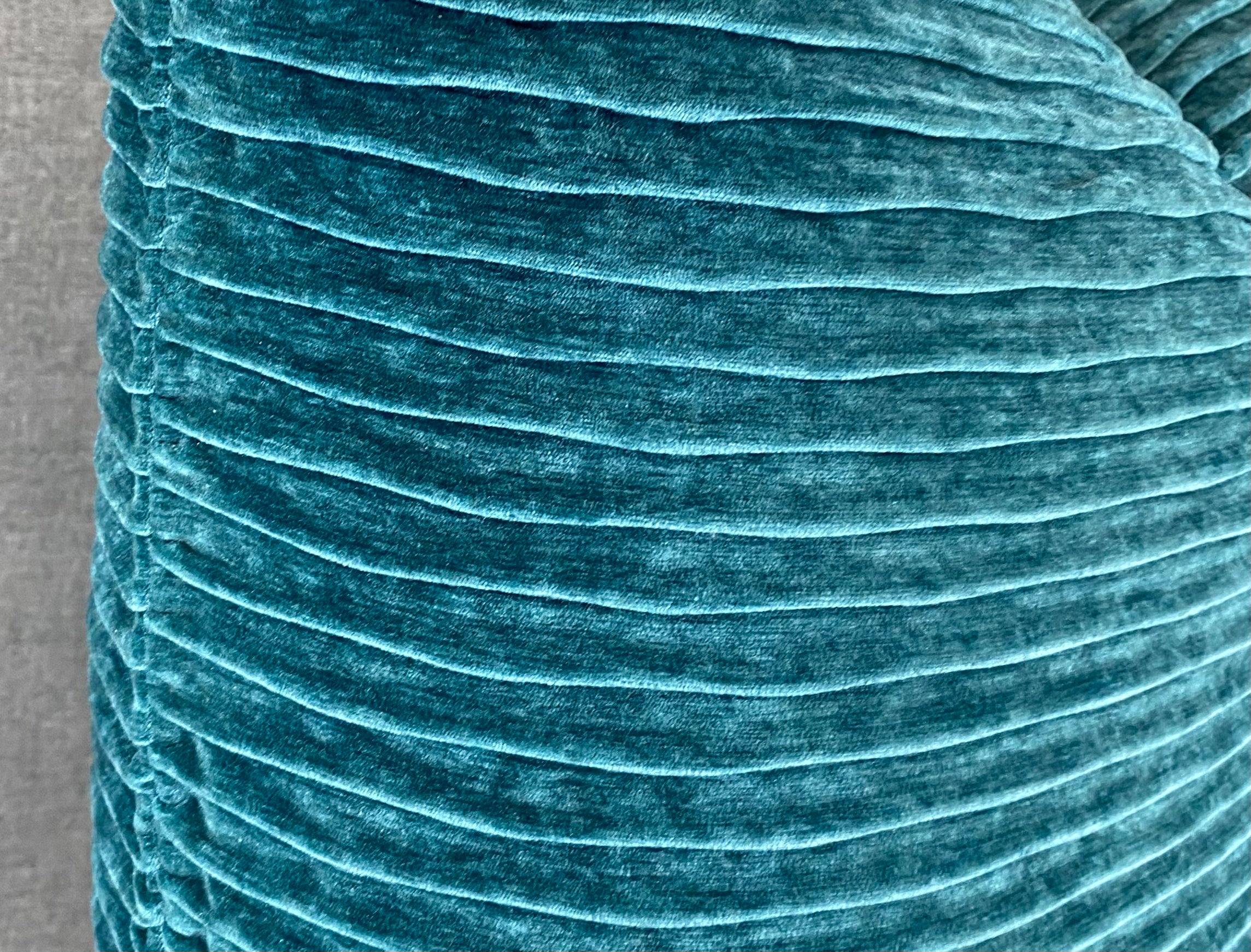 Luxury Pillow -  24" x 24" -  Pleatte Peacock