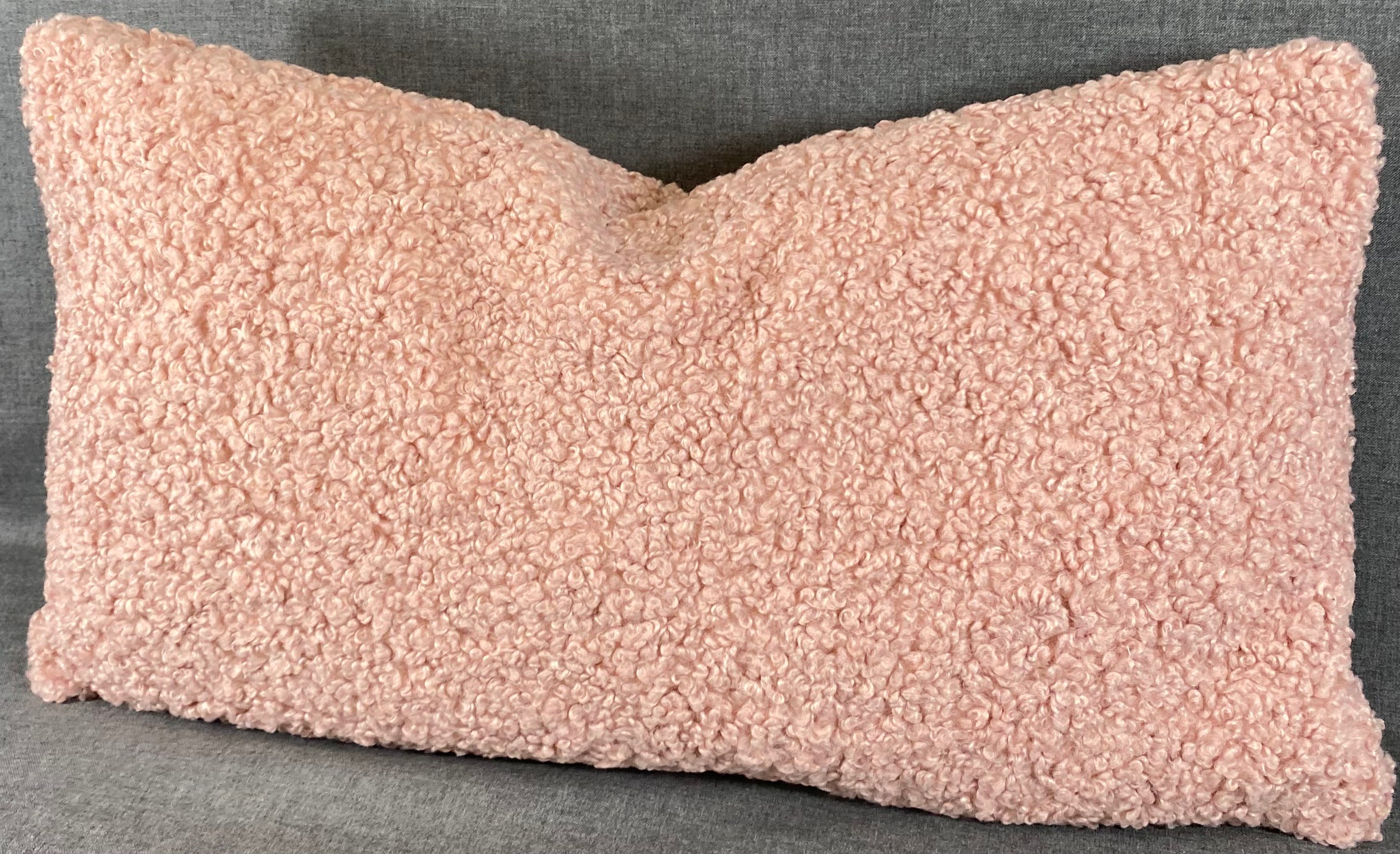 Luxury Lumbar Pillow - 24" x 14"- Poodle Blush