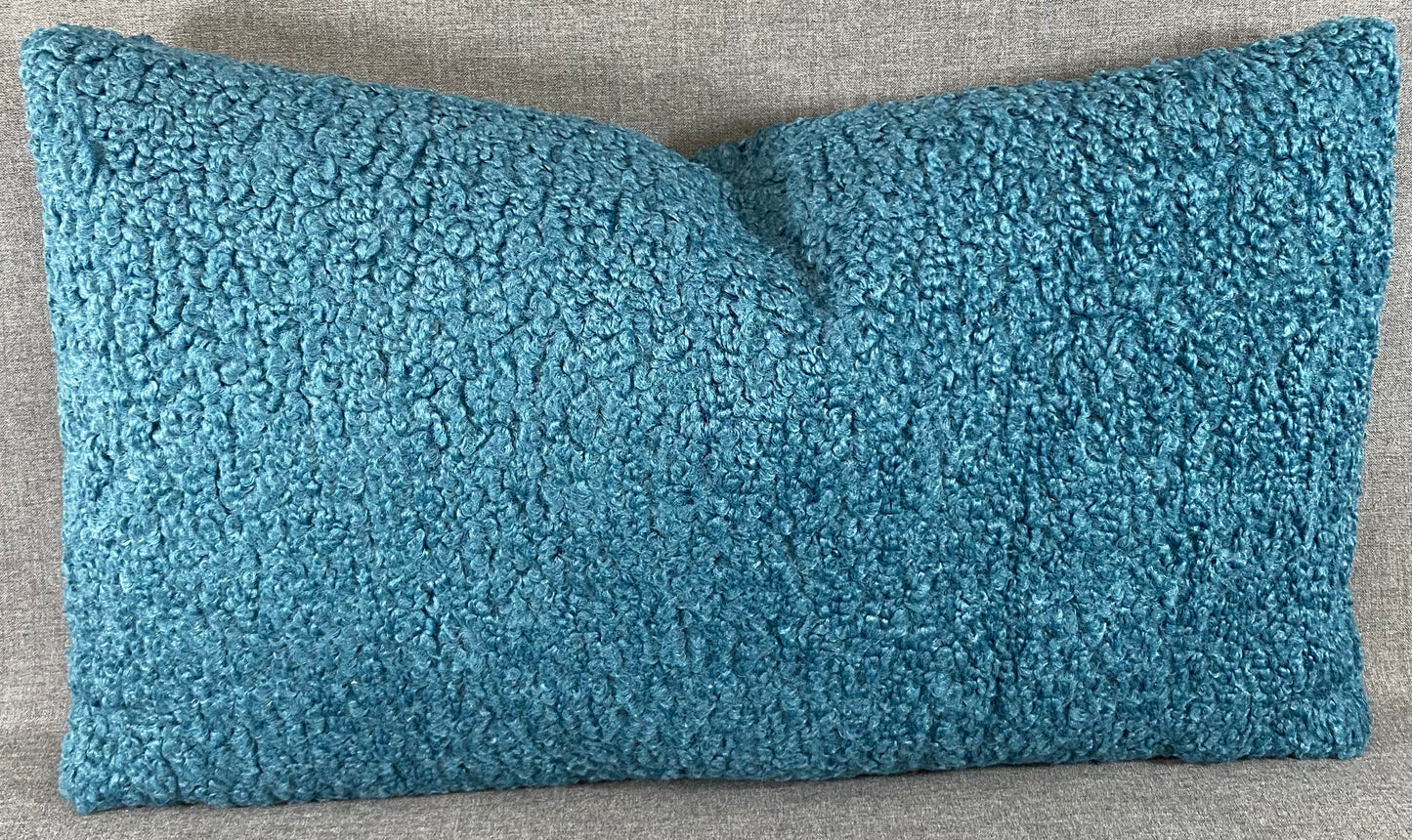 Luxury Lumbar Pillow - 24" x 14" - Poodle-Aegean
