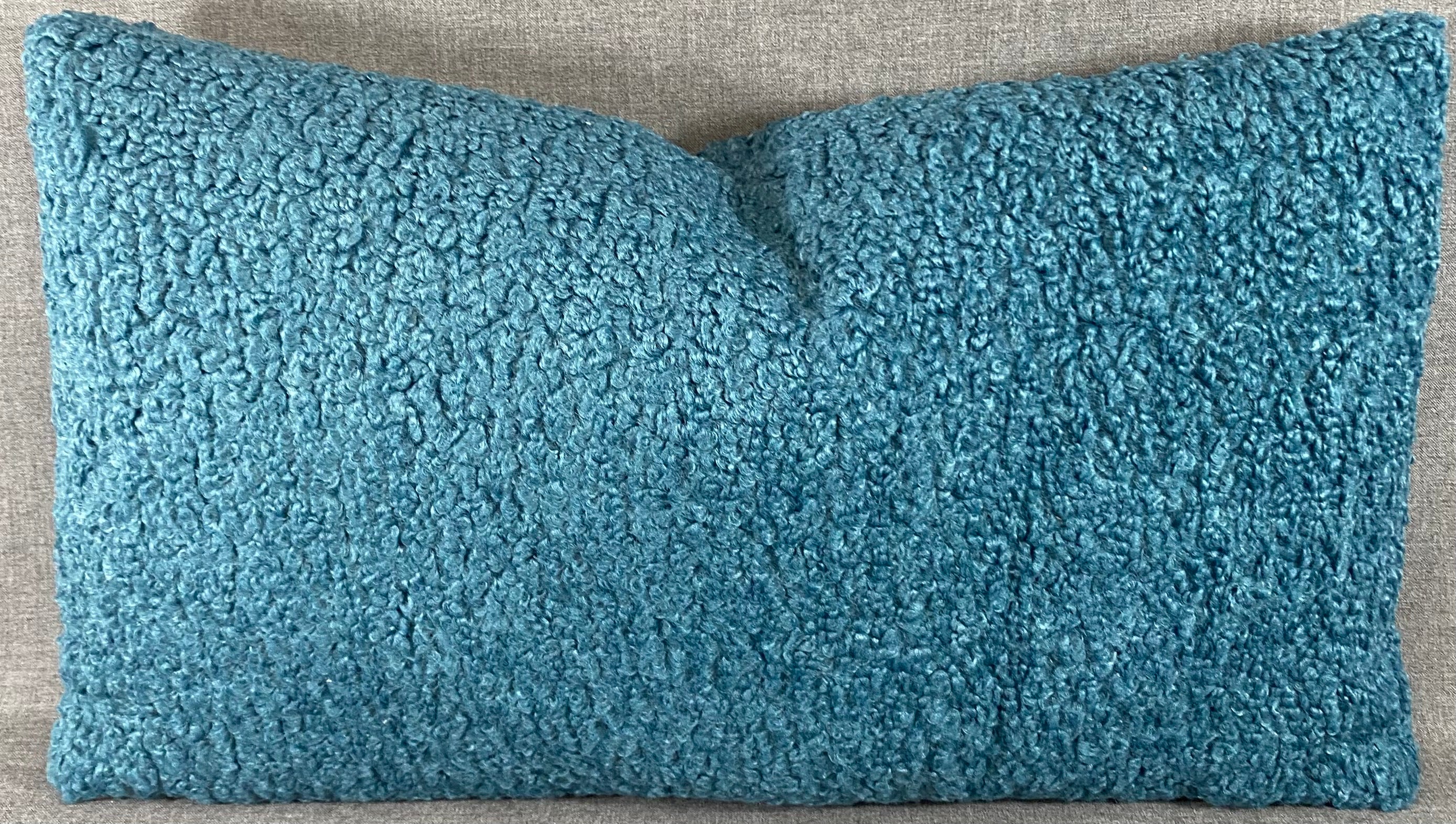 Luxury Lumbar Pillow - 24" x 14"- Poodle Aegean