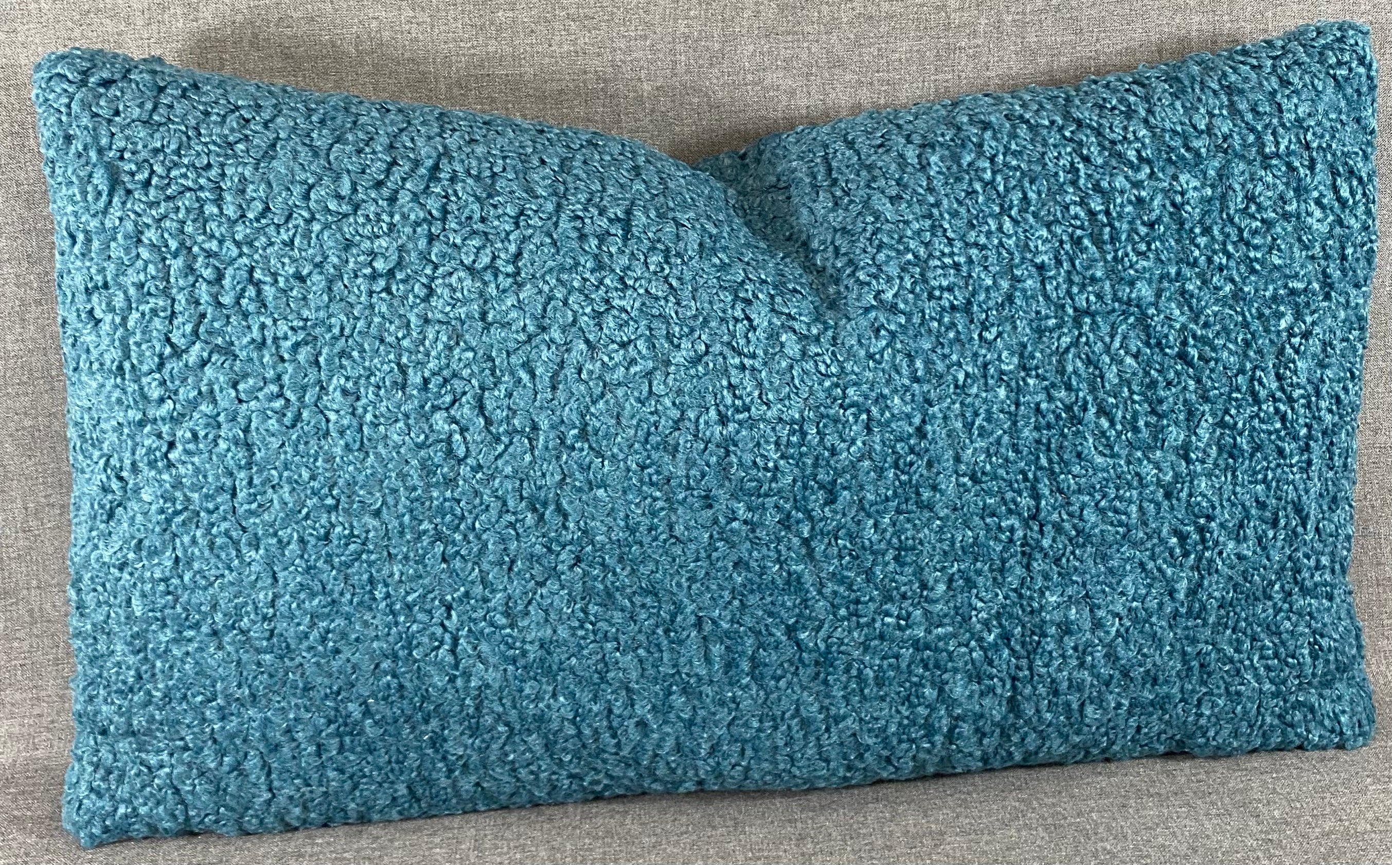 Luxury Lumbar Pillow - 24" x 14"- Poodle Aegean