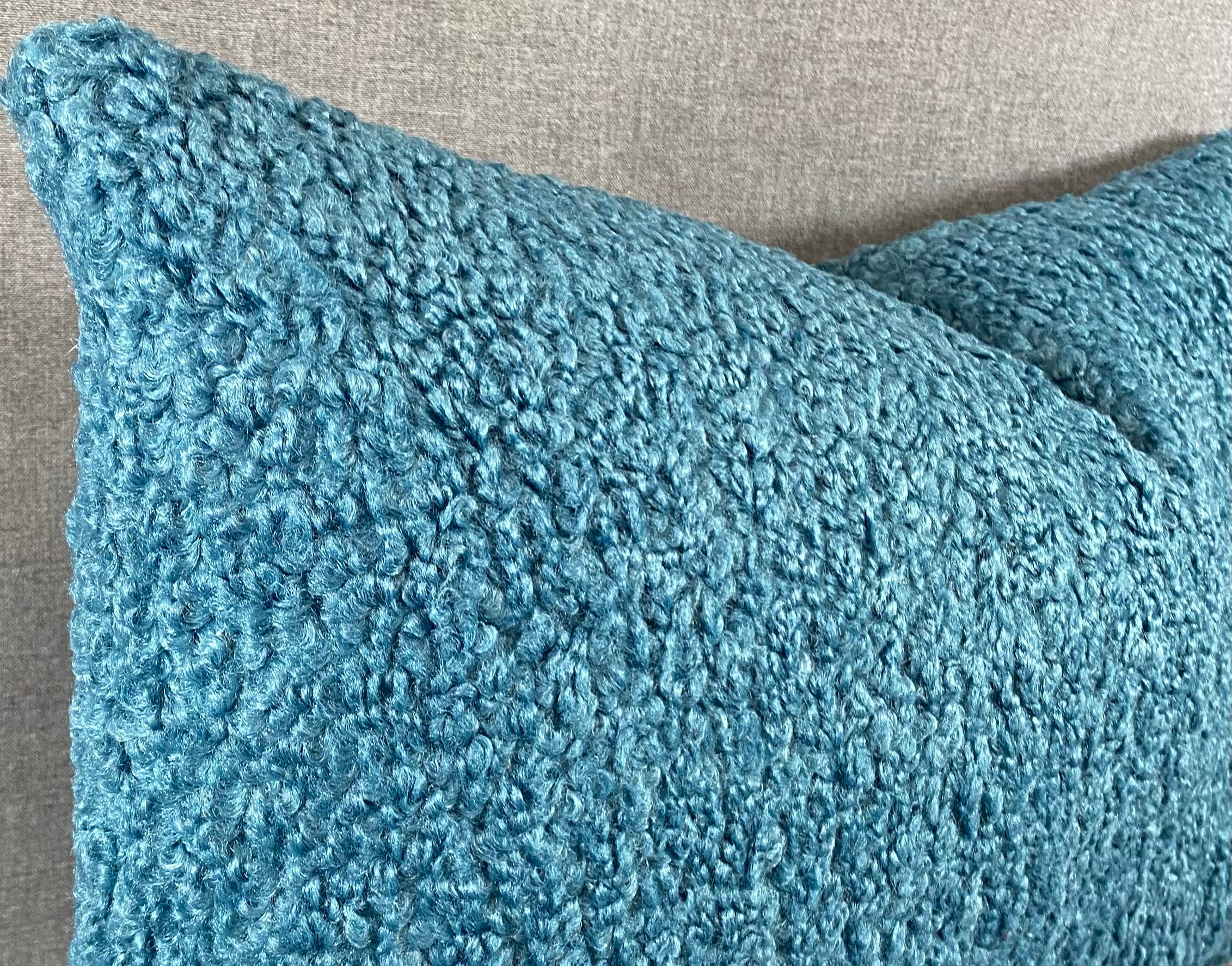 Luxury Lumbar Pillow - 24" x 14"- Poodle Aegean