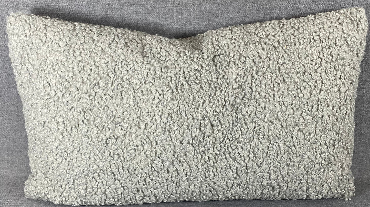 Luxury Lumbar Pillow-24" x14" -Poodle Pewter