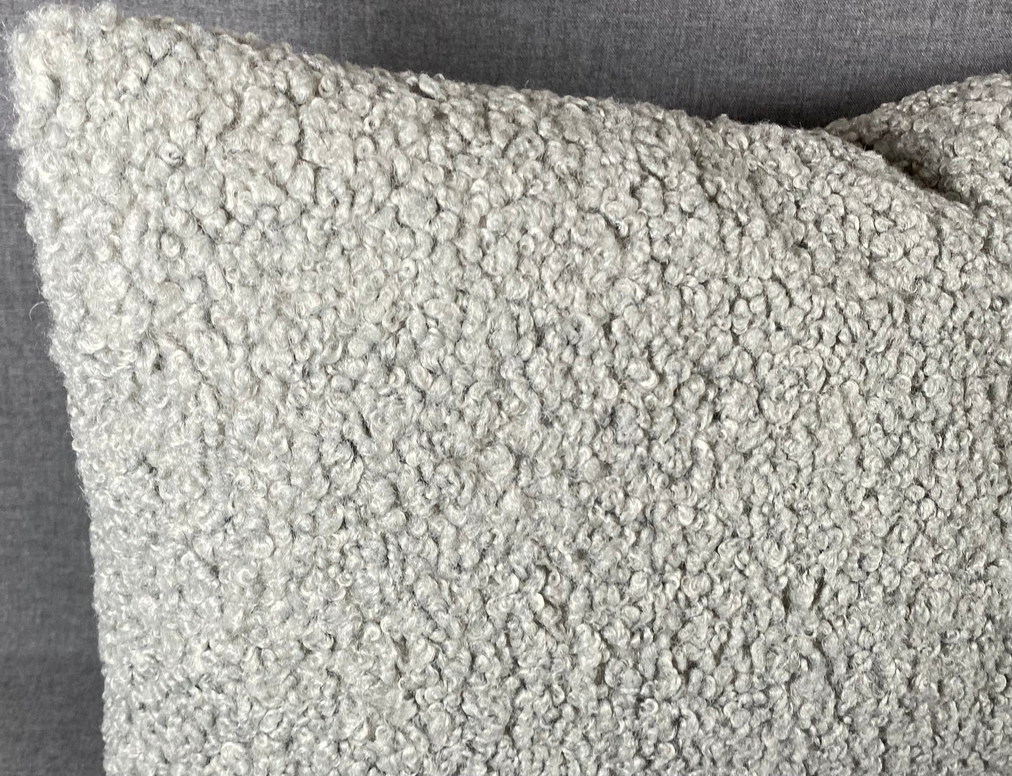 Luxury Lumbar Pillow-24" x14" -Poodle Pewter