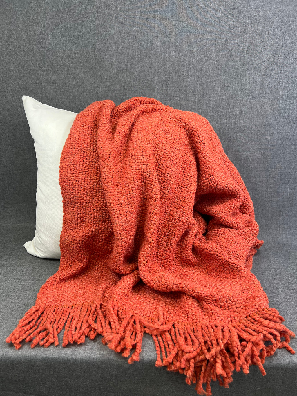 Luxury Knit Throw - 40" x 70" -  Campbell Mangot; Bulky Knit Throw