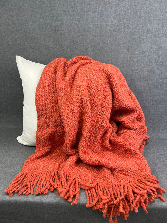 Luxury Knit Throw - 40" x 70" -  Campbell Mangot; Bulky Knit Throw