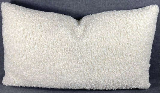 Luxury Lumbar Pillow - 24" x 14" -  Poodle Ivory