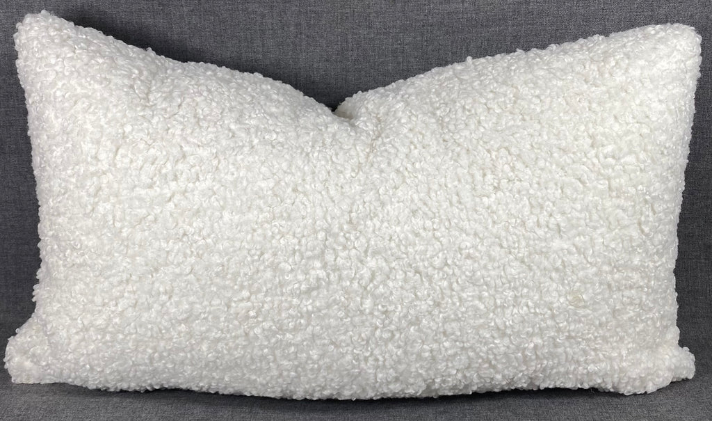 Luxury Lumbar Pillow - 24" x 14" - Poodle Cloud Poodle Like Hair Fiber Very Soft To The Touch