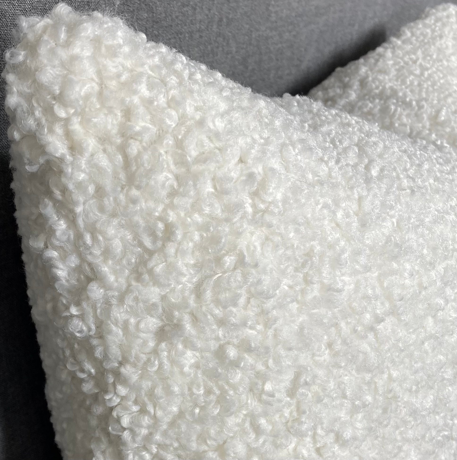 Luxury Lumbar Pillow - 24" x 14" - Poodle Cloud Poodle Like Hair Fiber Very Soft To The Touch