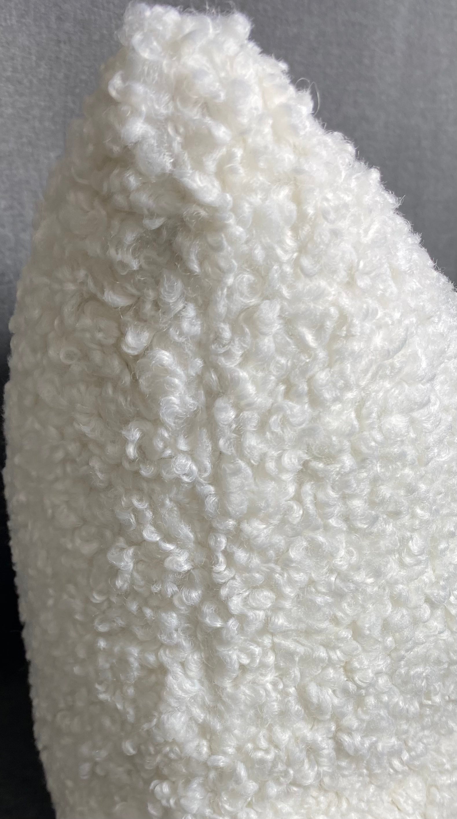Luxury Lumbar Pillow - 24" x 14" - Poodle Cloud Poodle Like Hair Fiber Very Soft To The Touch
