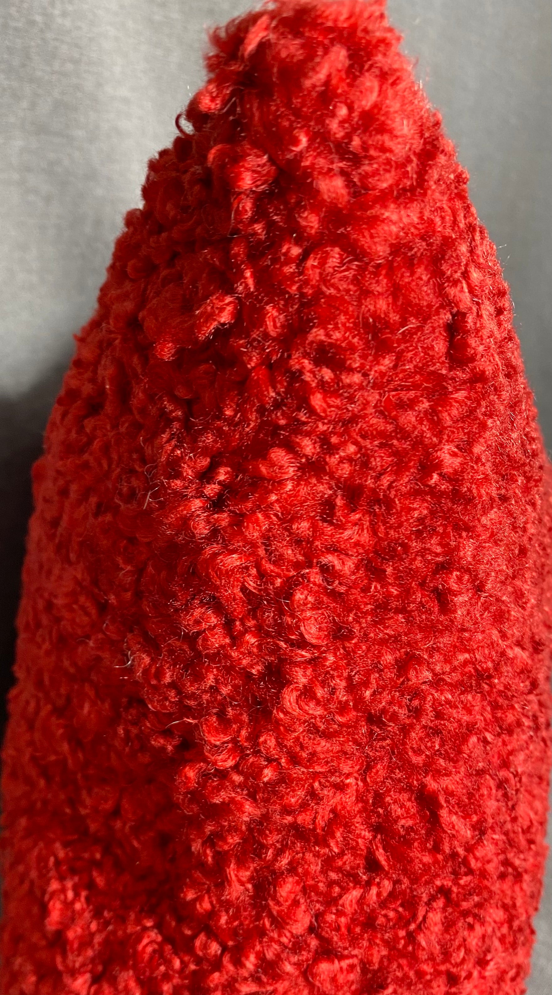 Luxury Lumbar Pillow - 24" x 14"- Poodle Scarlet