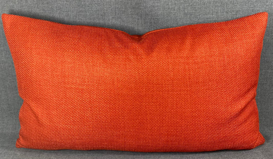 Luxury Lumbar Pillow - 24" x 14" - Tangerine Punch