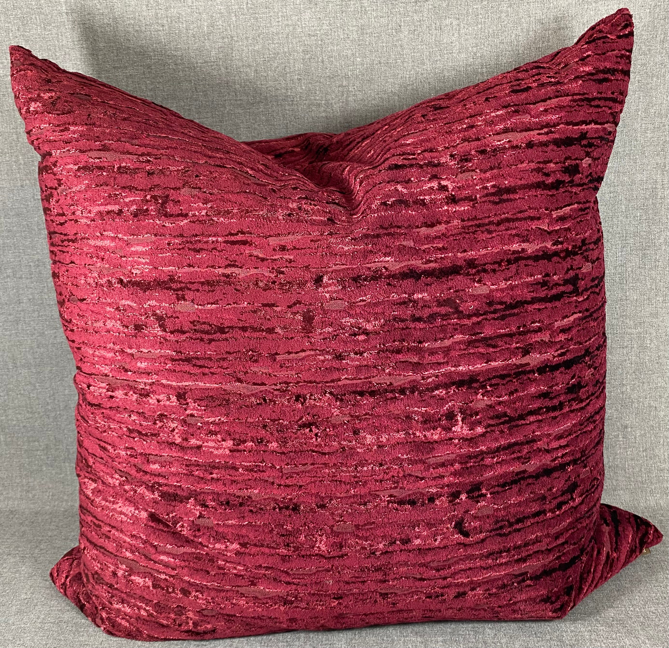 Luxury Pillow - 24" x 24"- Wake Wine