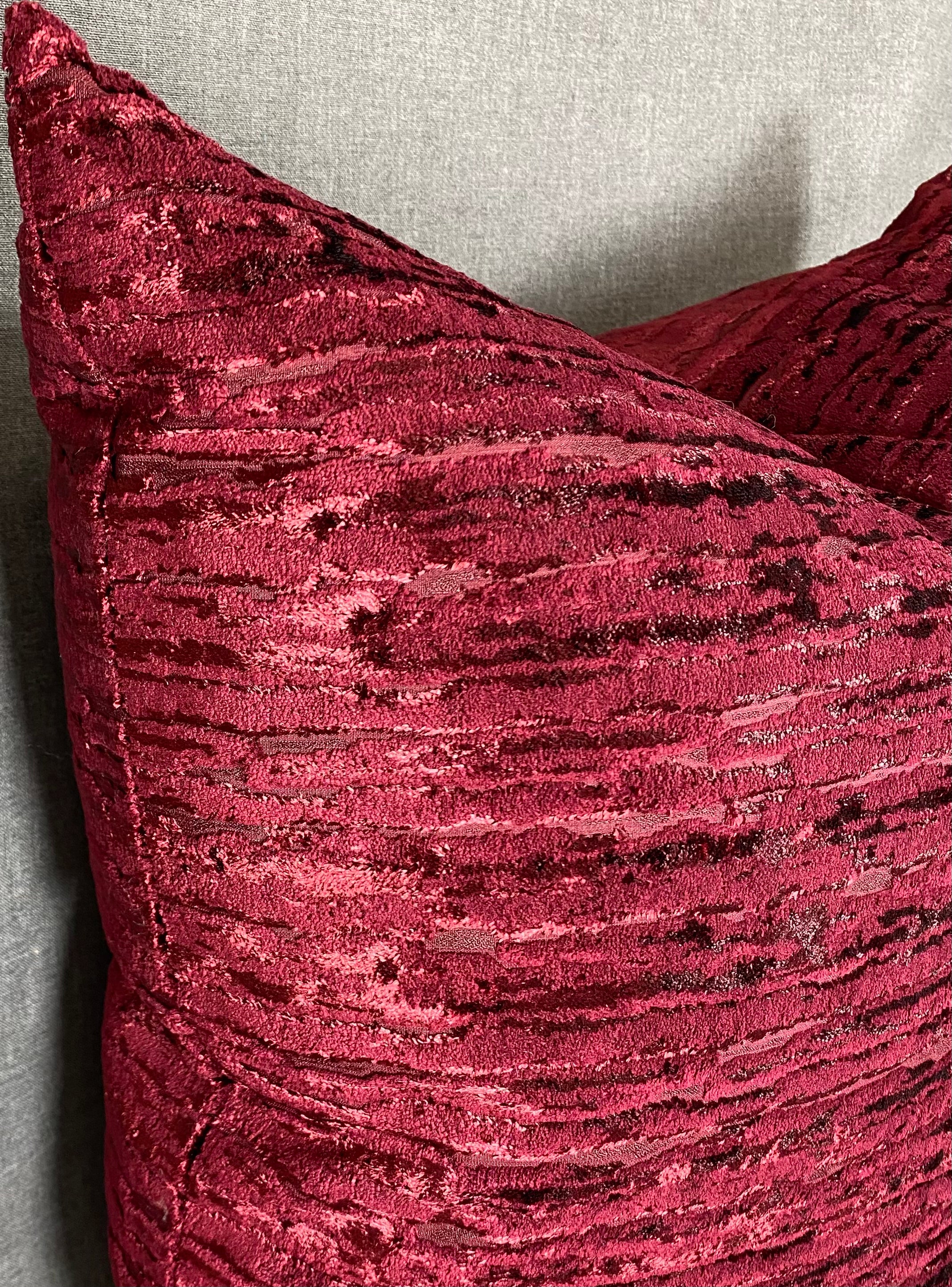 Luxury Pillow - 24" x 24"- Wake Wine