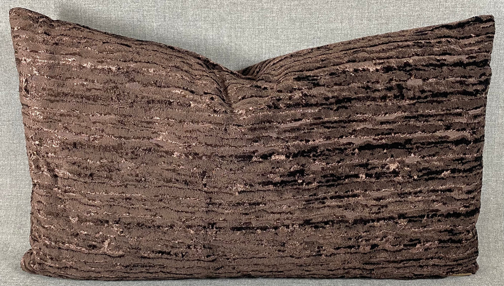 Luxury Lumbar Pillow – 24" × 14" – Wake Umber