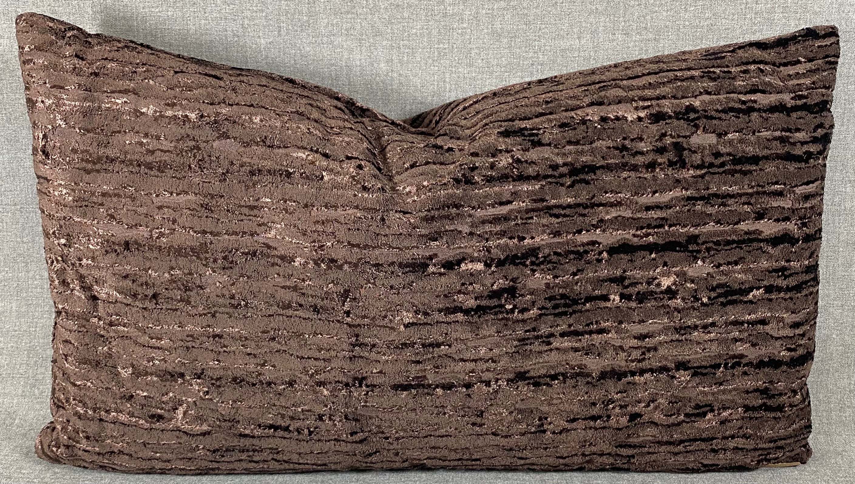 Luxury Lumbar Pillow – 24" × 14" – Wake Umber