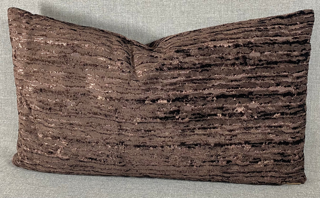 Luxury Lumbar Pillow – 24" × 14" – Wake Umber