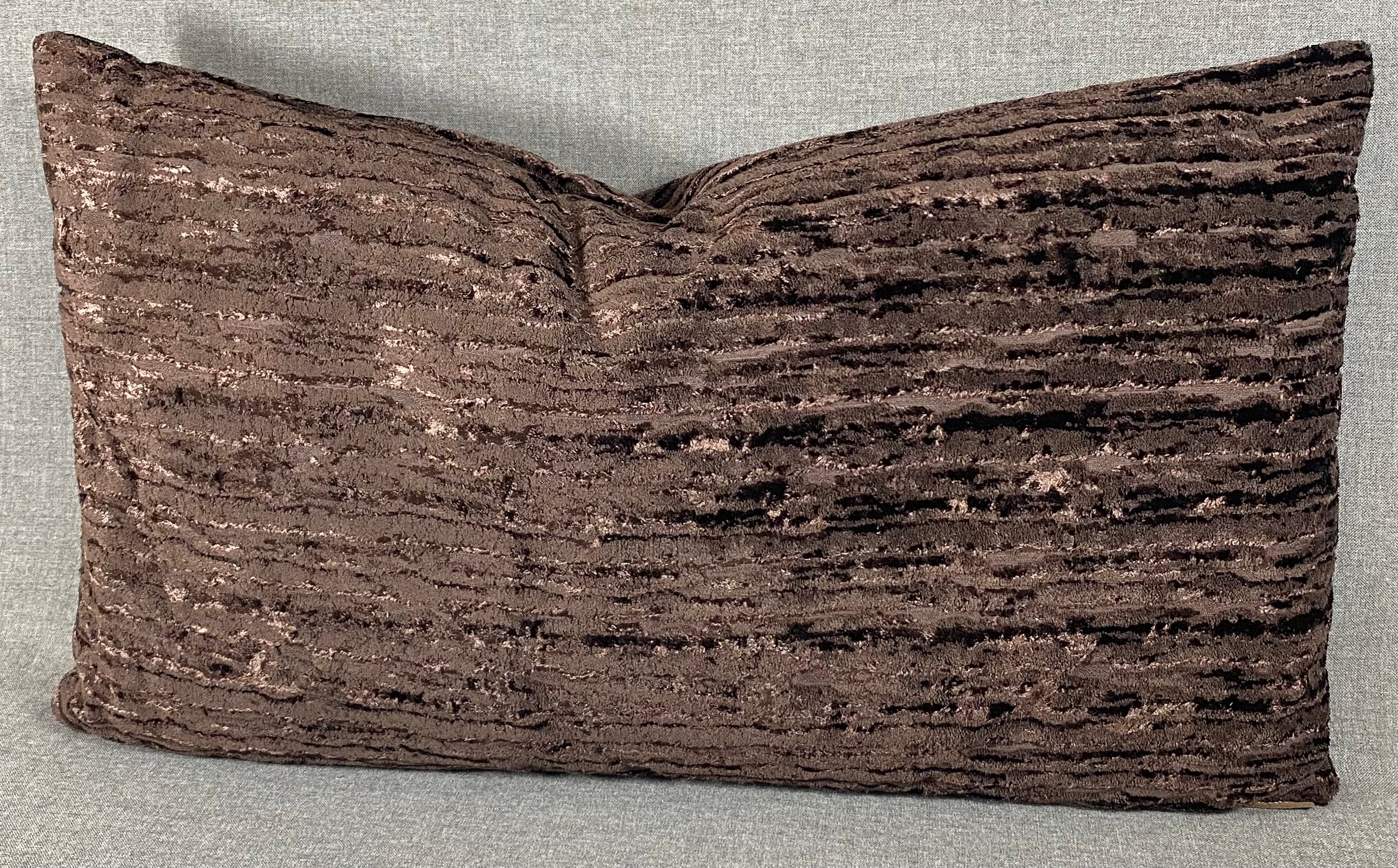 Luxury Lumbar Pillow – 24" × 14" – Wake Umber