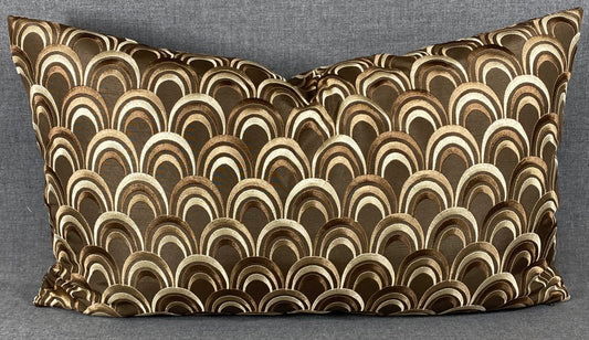 Luxury Lumbar Pillow - 24" x 14" - Chocolate Delight