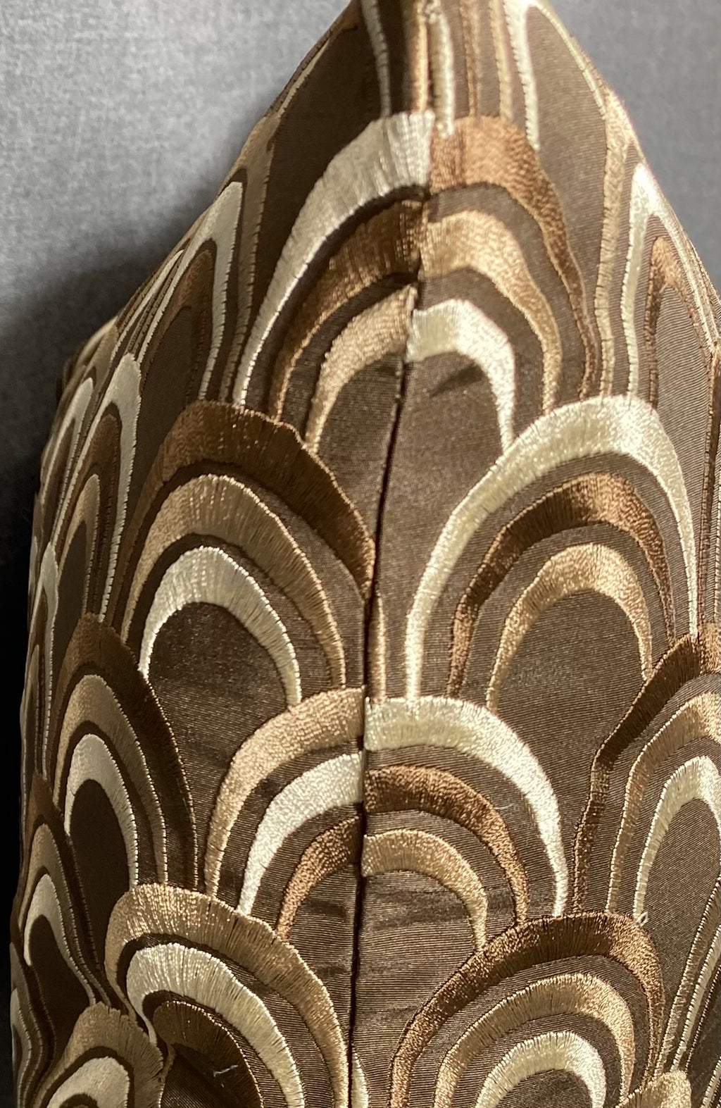 Luxury Lumbar Pillow - 24" x 14"- Chocolate Delight