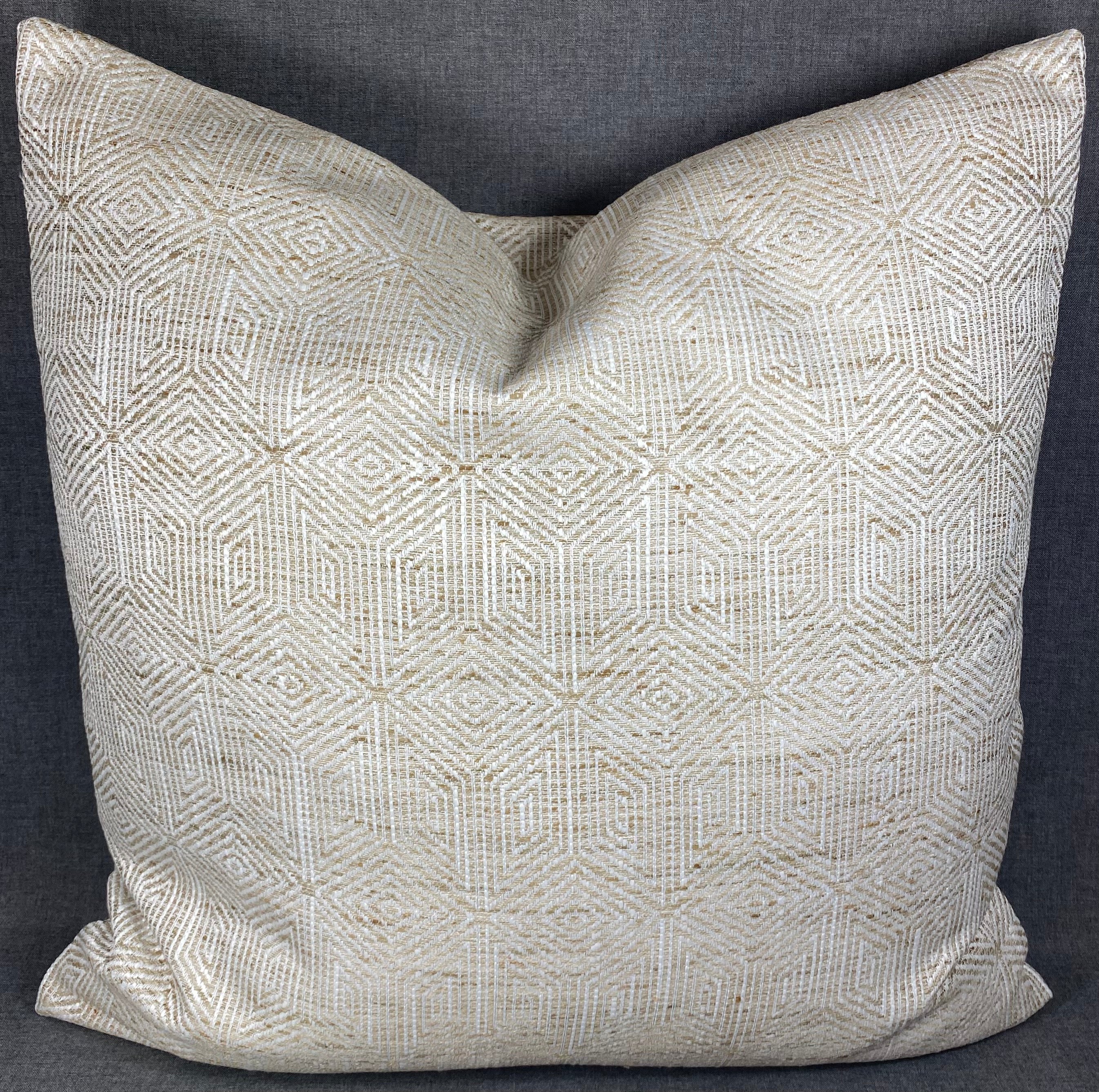 Luxury Pillow – 24" × 24" – Woven Pecan