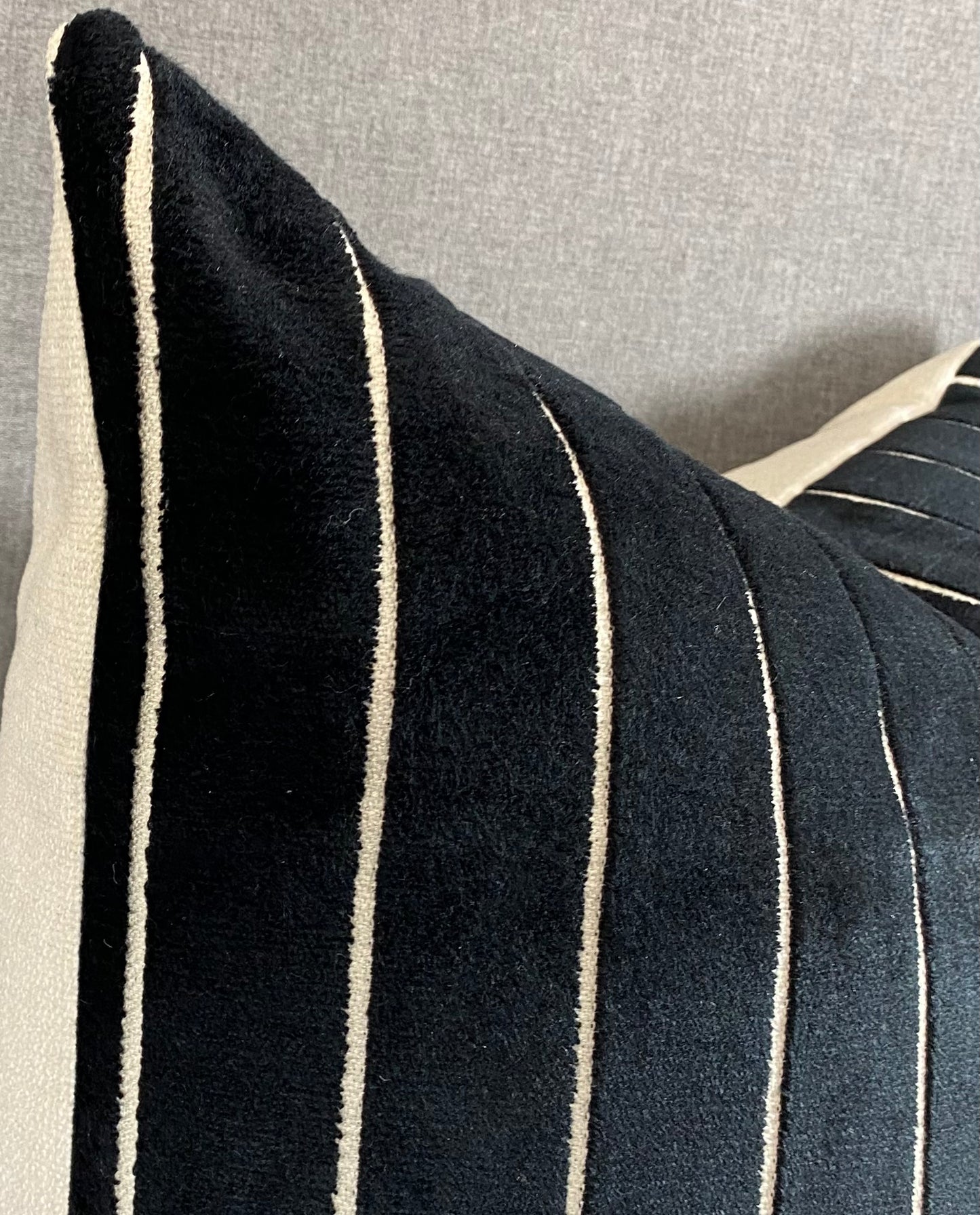 Luxury Pillow -  24" x 24" -Bizete Ebony